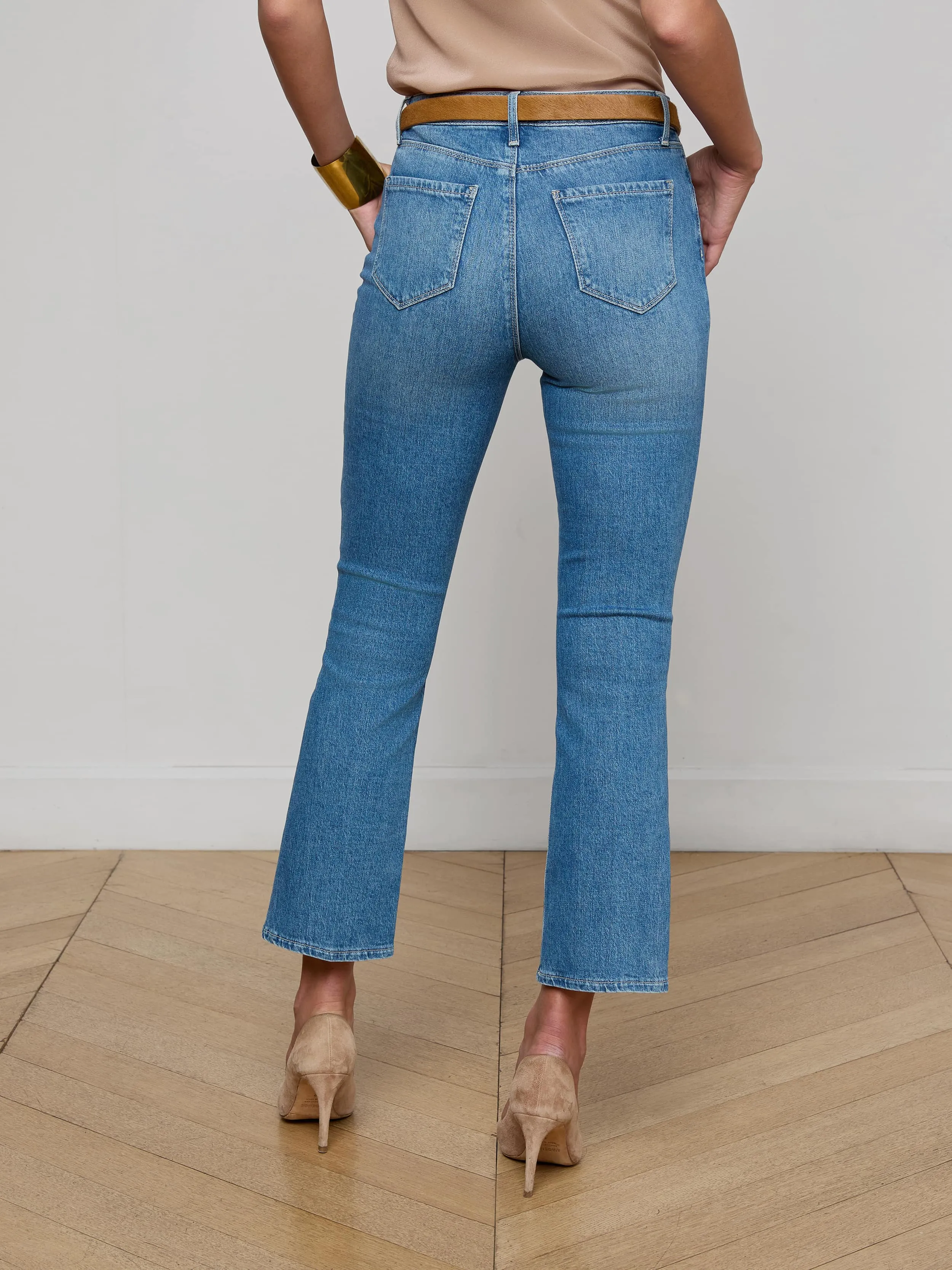 Mira Cropped Bootcut Jean sold by L'AGENCE product image thumbnail 4