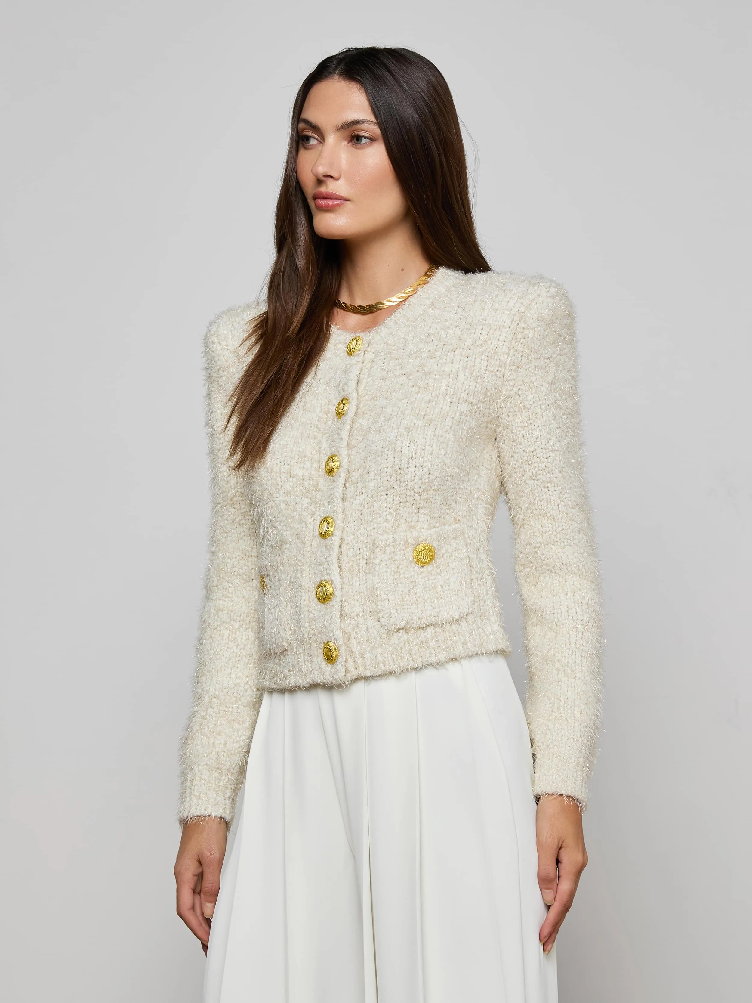 Una Knit Cardigan sold by L'AGENCE product image thumbnail 2