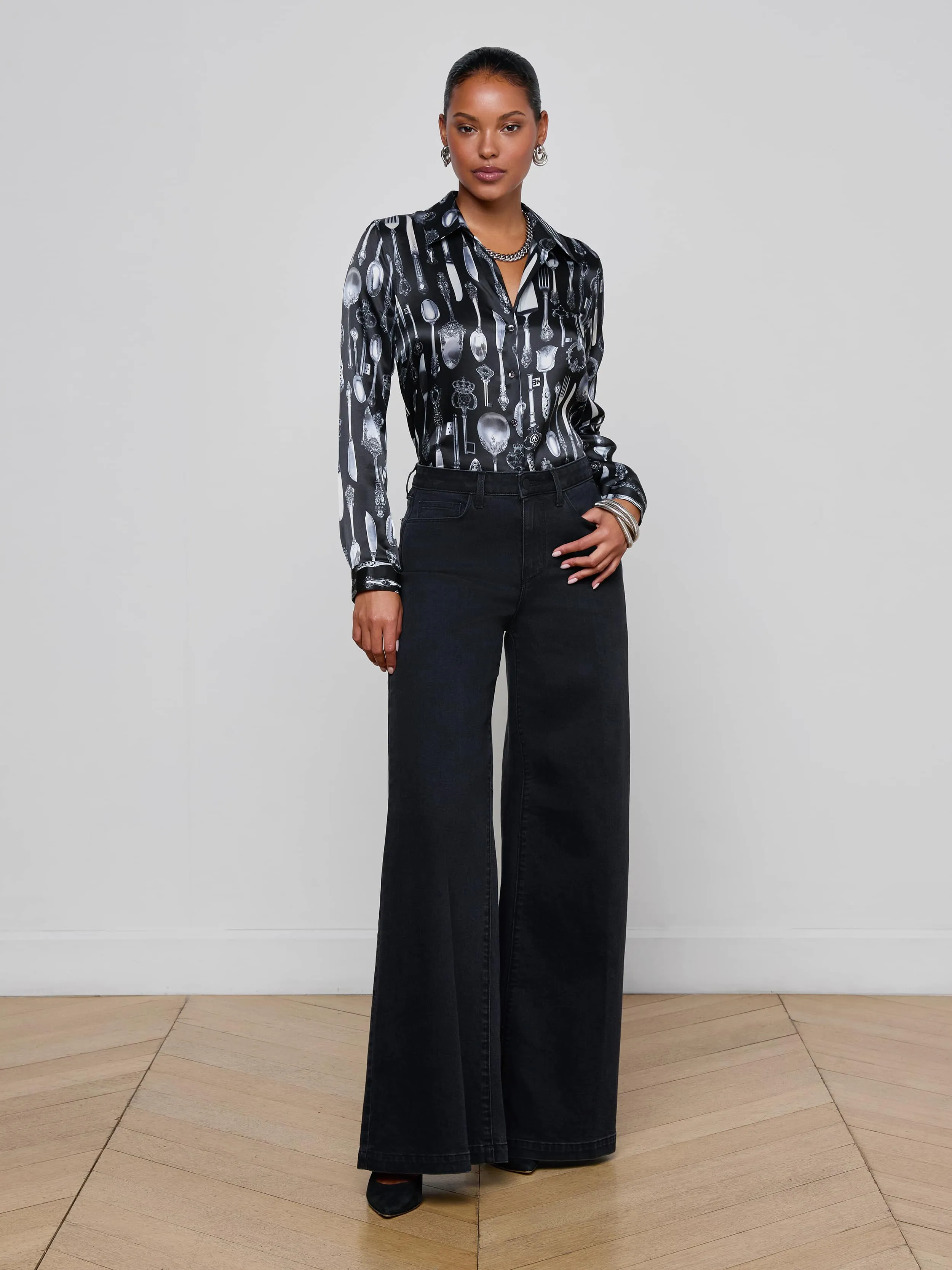 Quincy Wide-Leg Jean sold by L'AGENCE