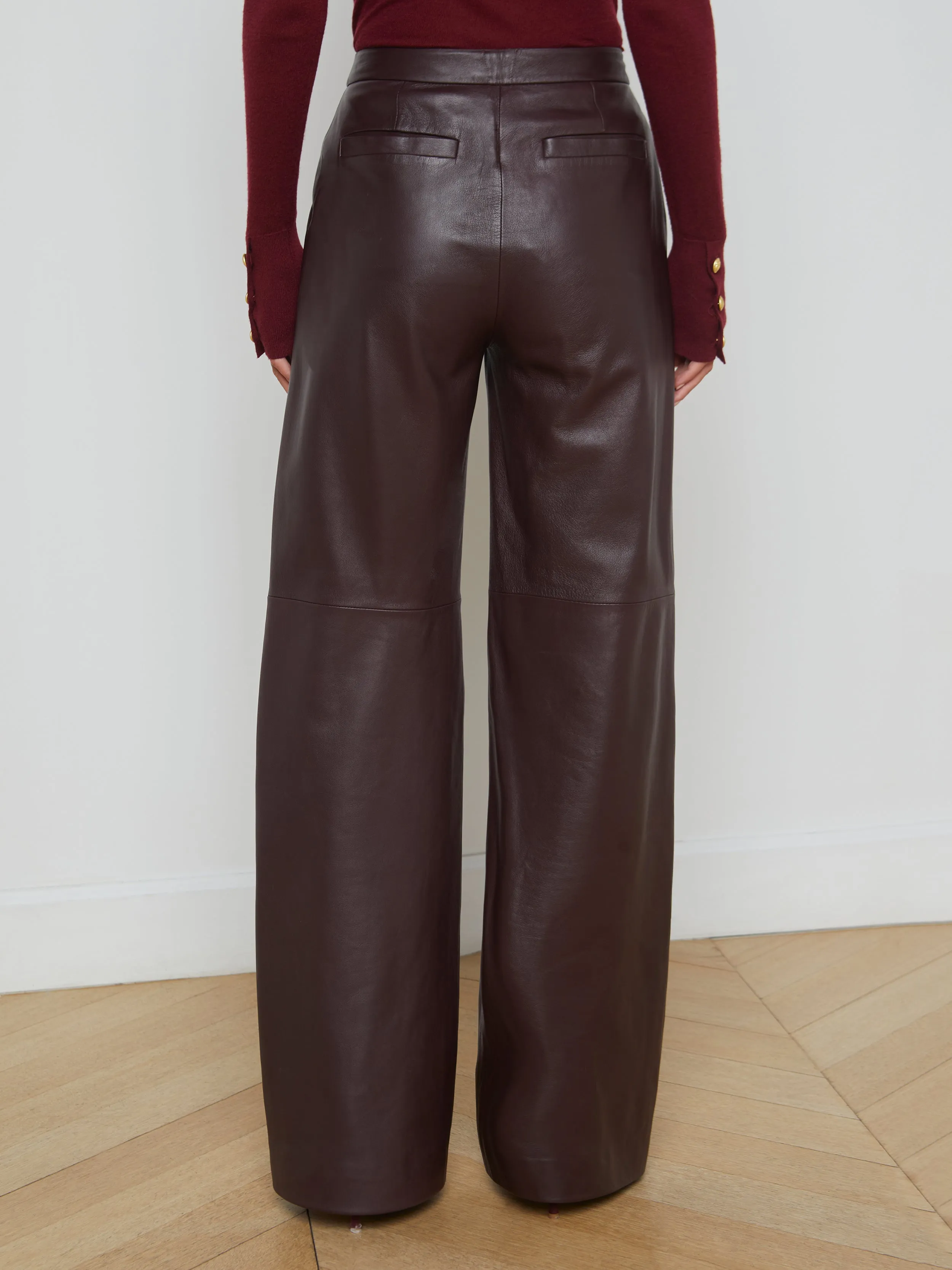 Livvy Leather Trouser sold by L'AGENCE product image thumbnail 4