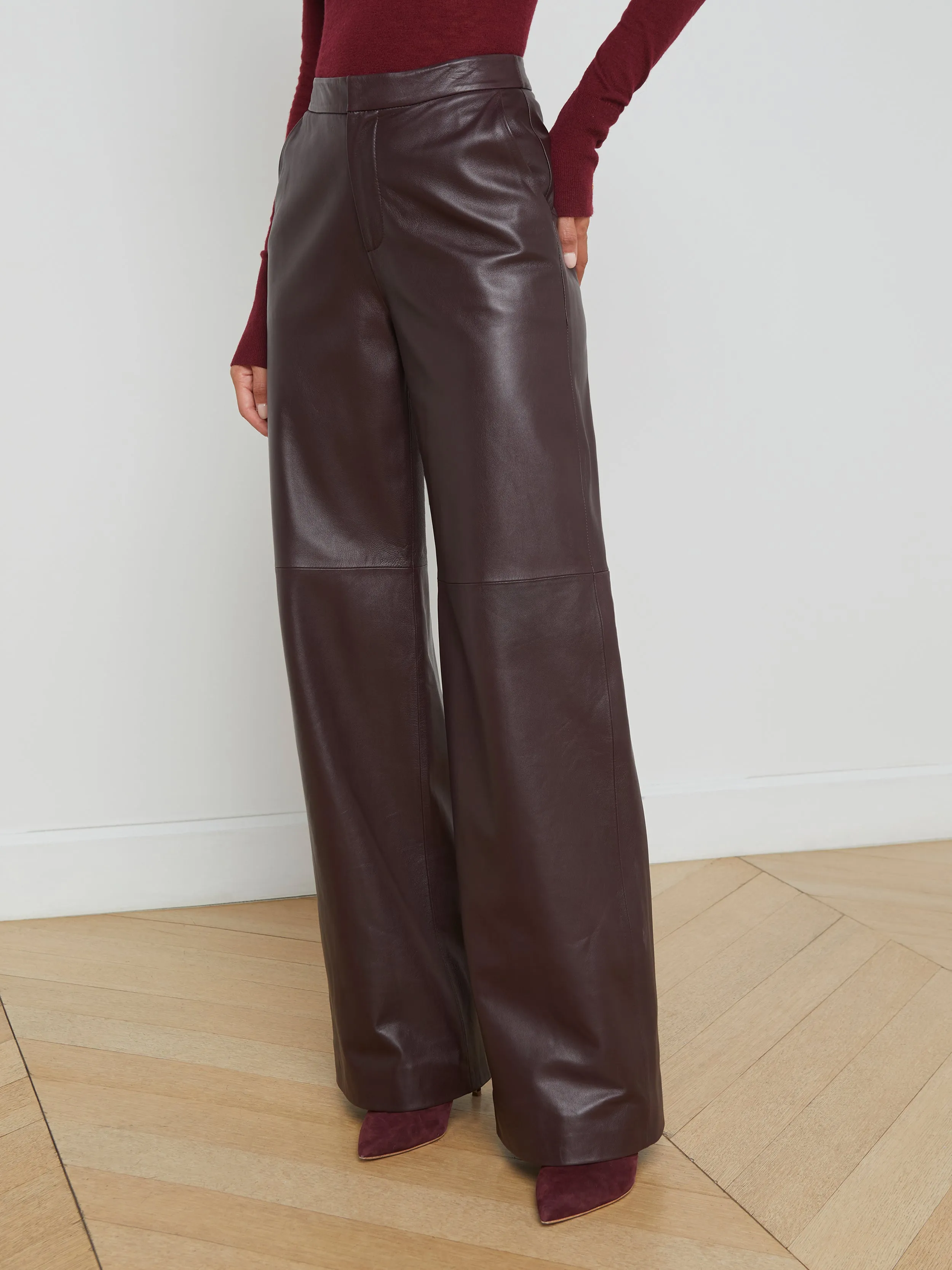 Livvy Leather Trouser sold by L'AGENCE product image thumbnail 2