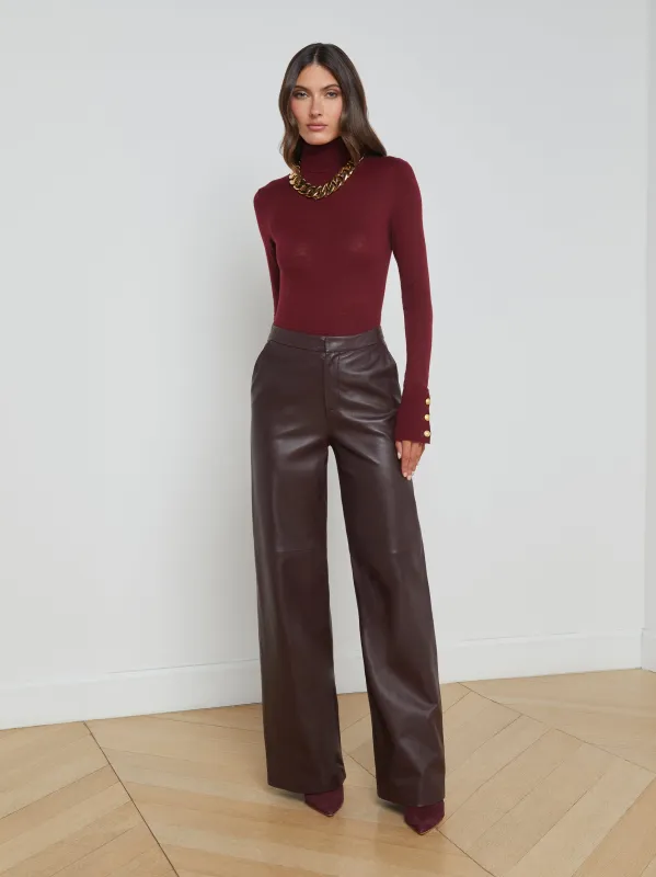 Livvy Leather Trouser sold by L'AGENCE