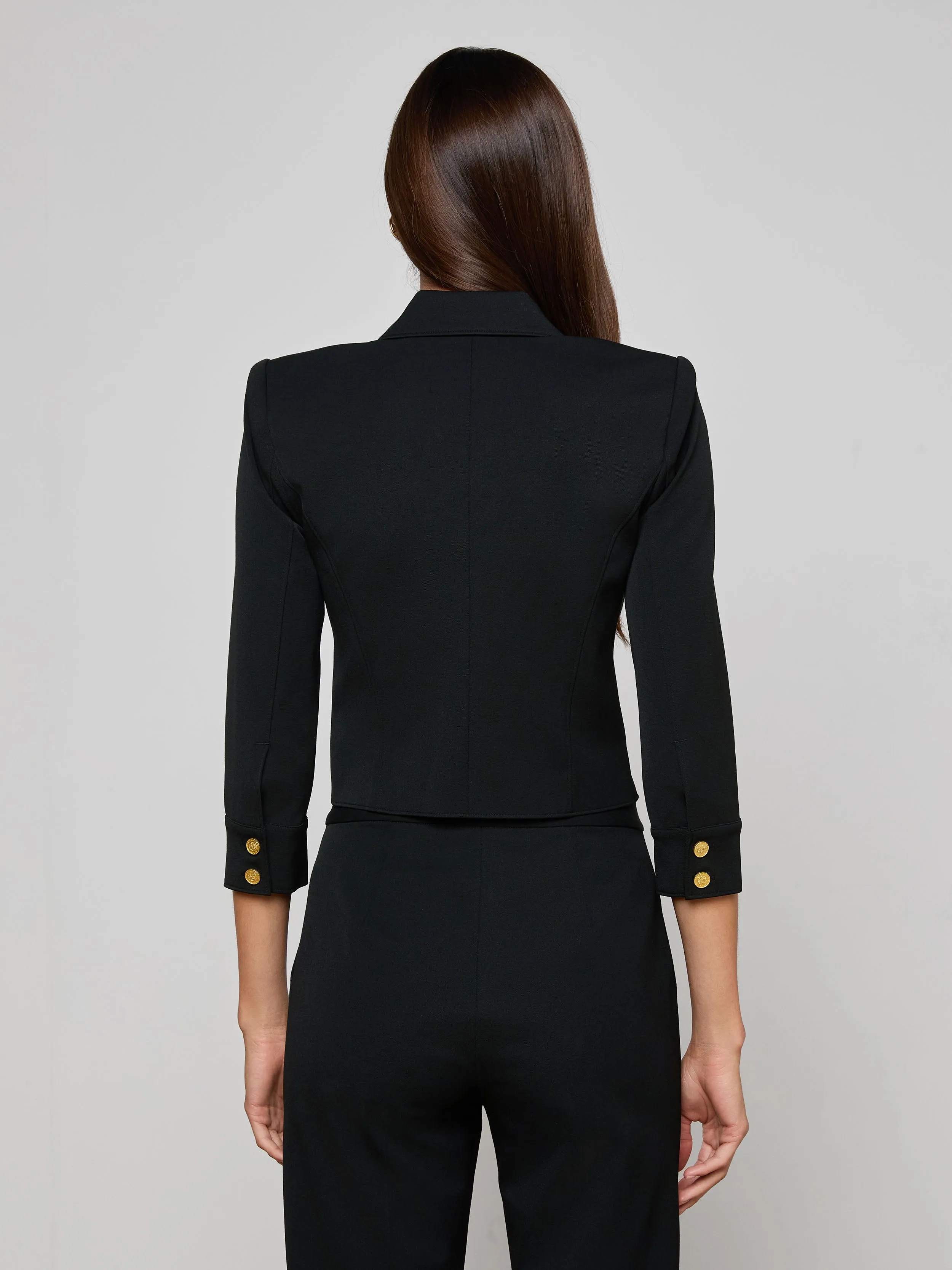 Kumi Cropped Jacket sold by L'AGENCE product image thumbnail 4