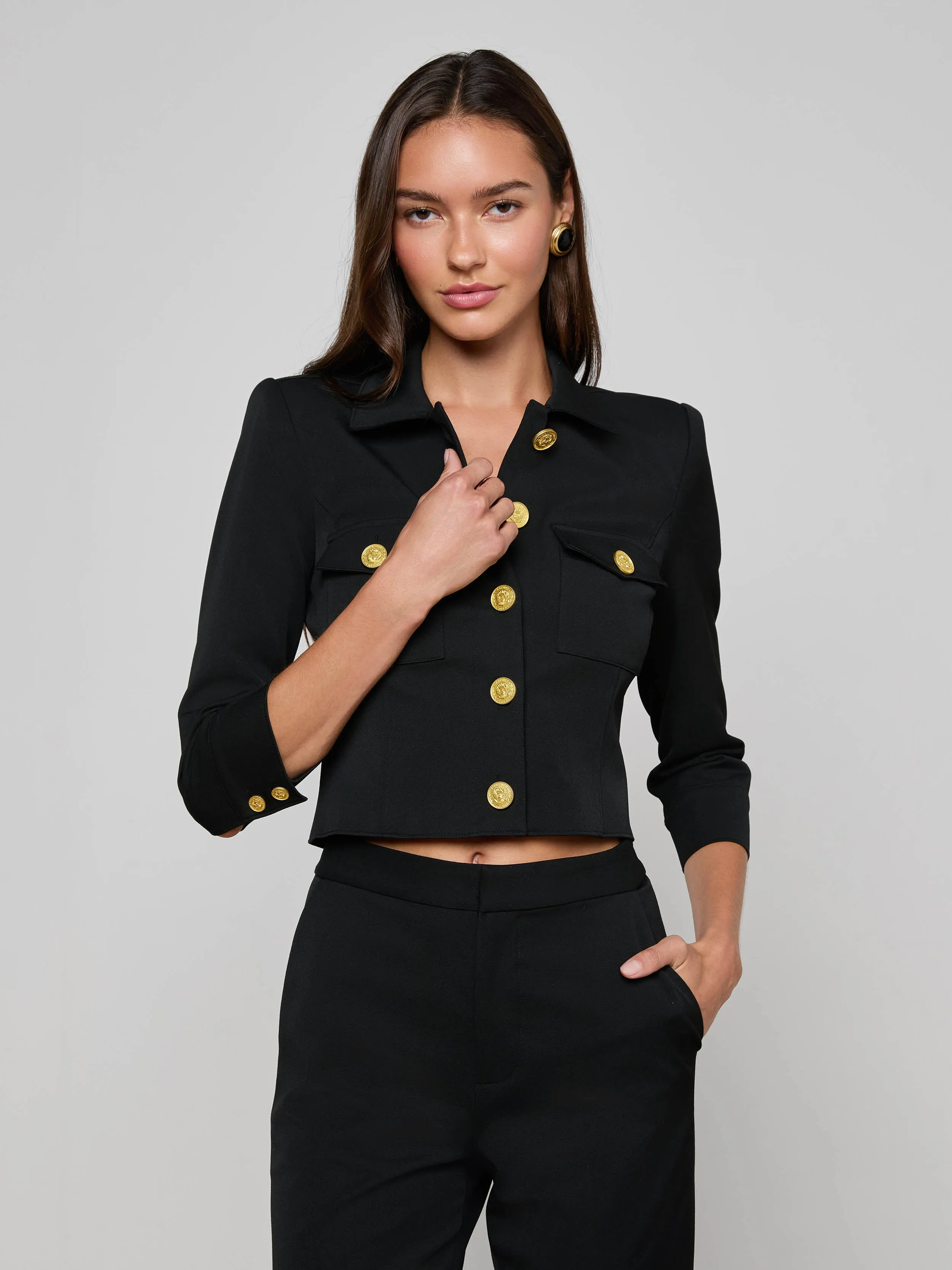 Kumi Cropped Jacket sold by L'AGENCE