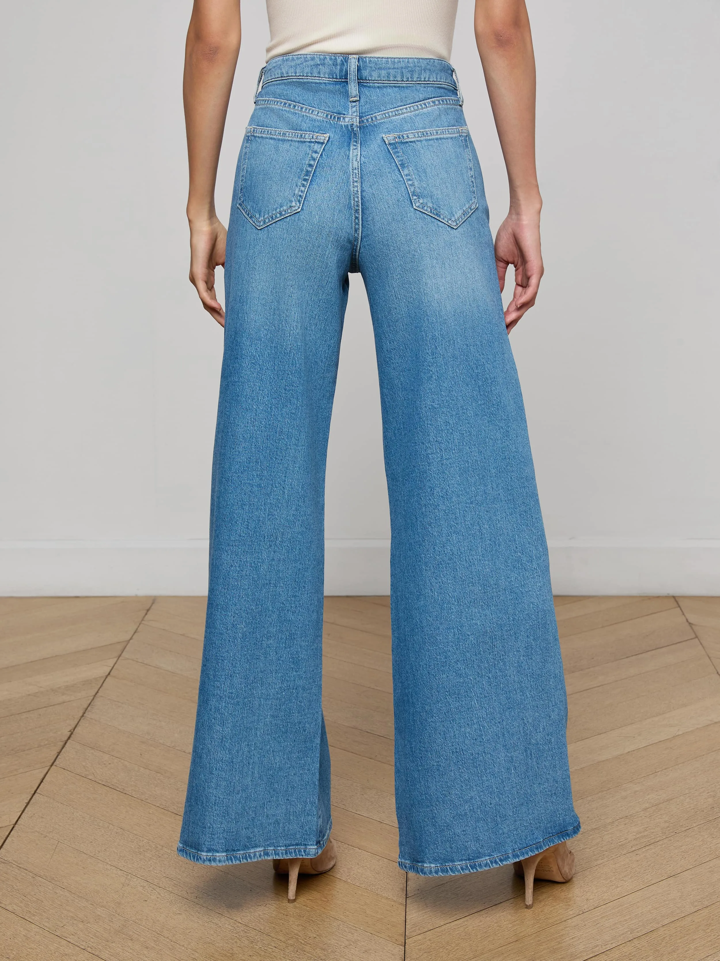 Beau Wide-Leg Jean sold by L'AGENCE product image thumbnail 4
