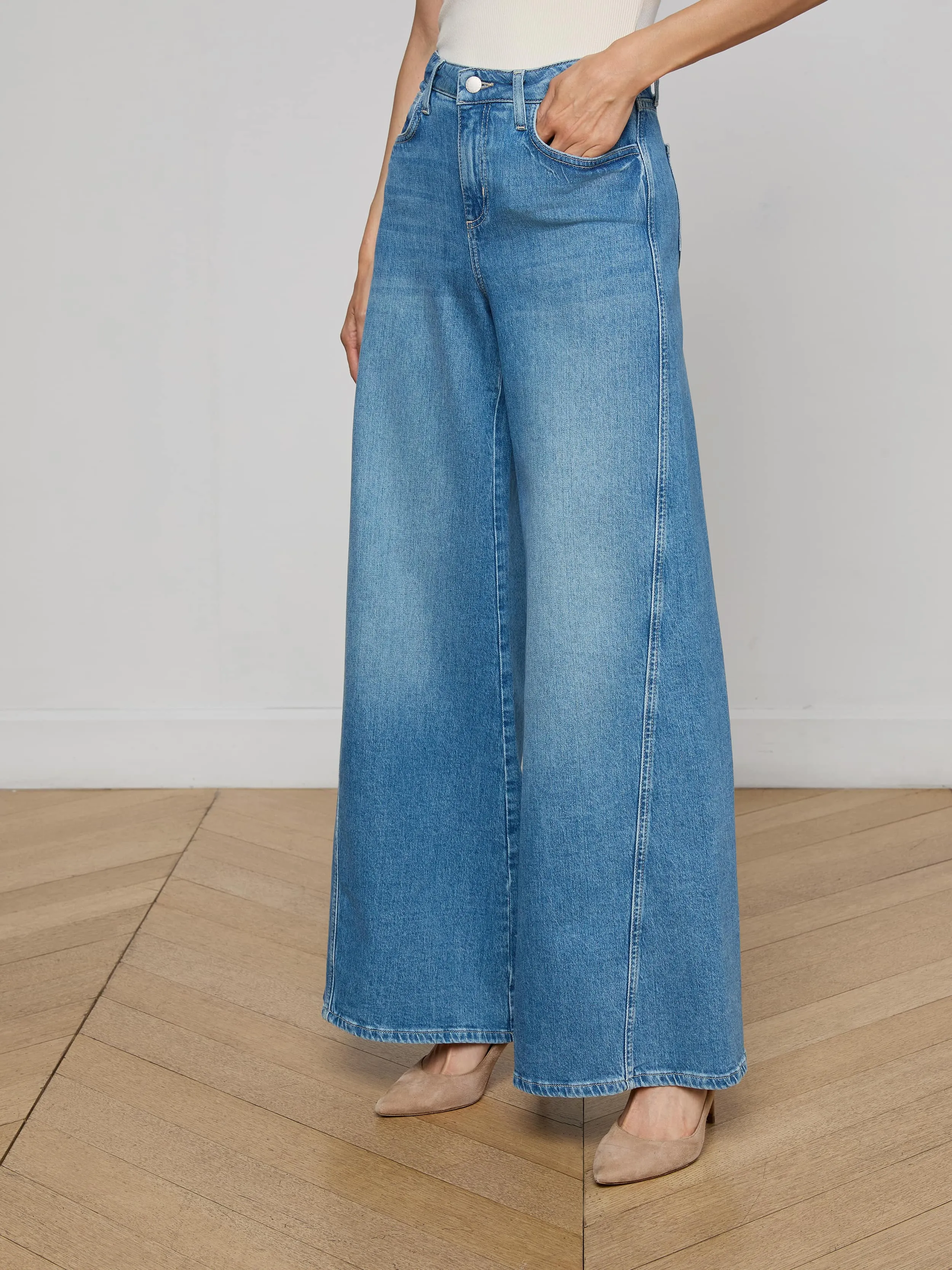 Beau Wide-Leg Jean sold by L'AGENCE product image thumbnail 3