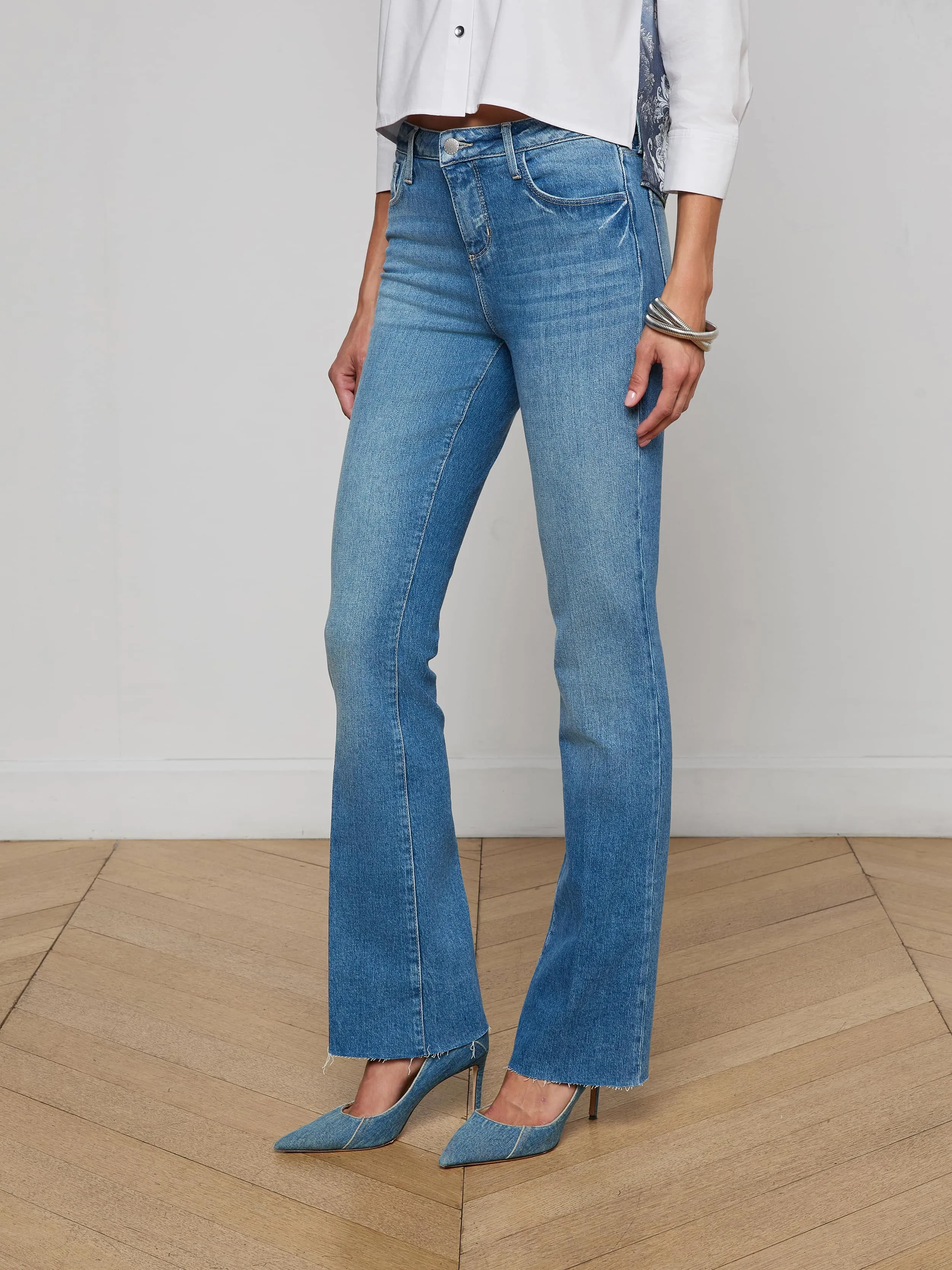 Ruth Straight-Leg Jean sold by L'AGENCE product image thumbnail 3