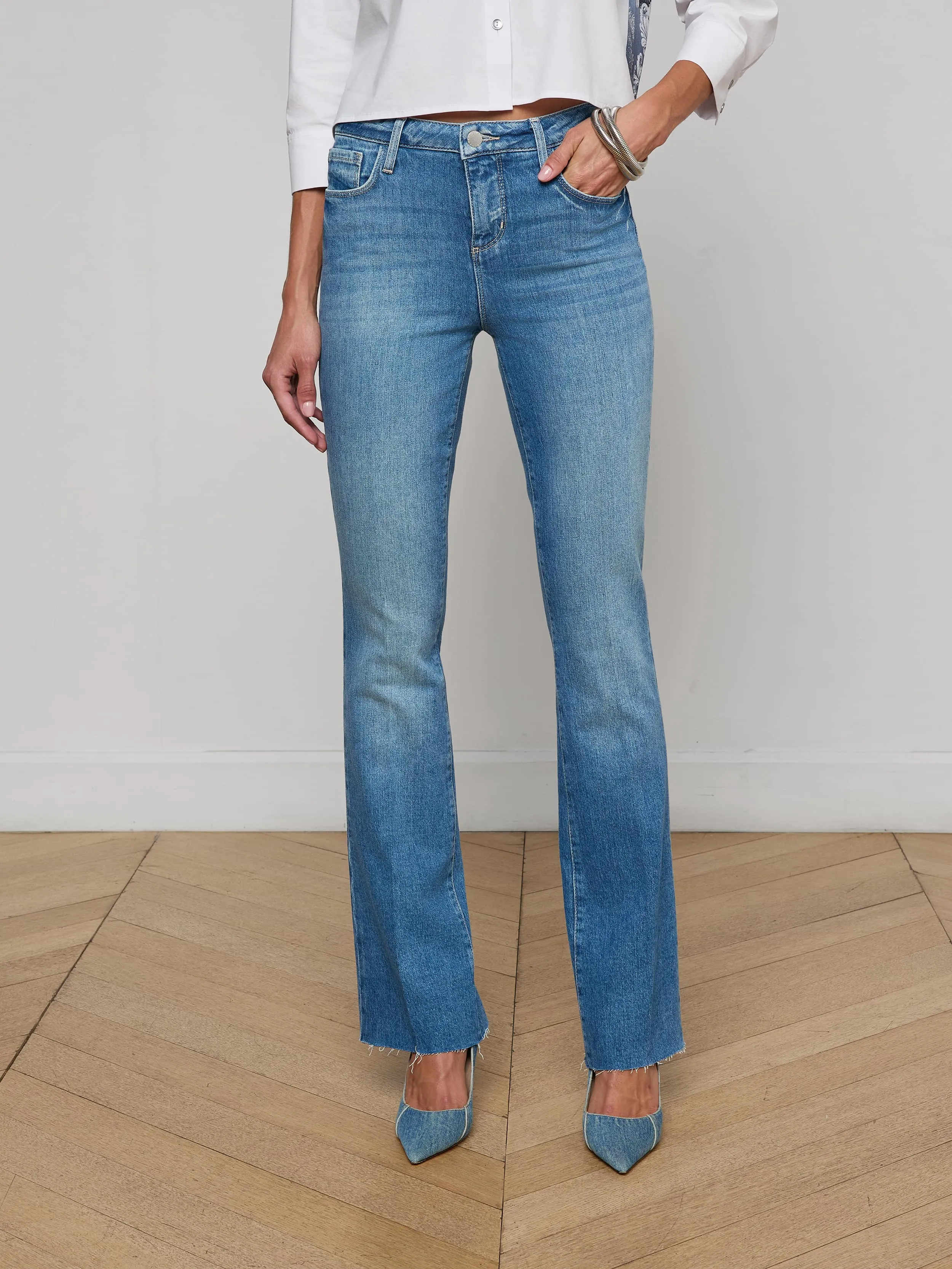 Ruth Straight-Leg Jean sold by L'AGENCE product image thumbnail 2