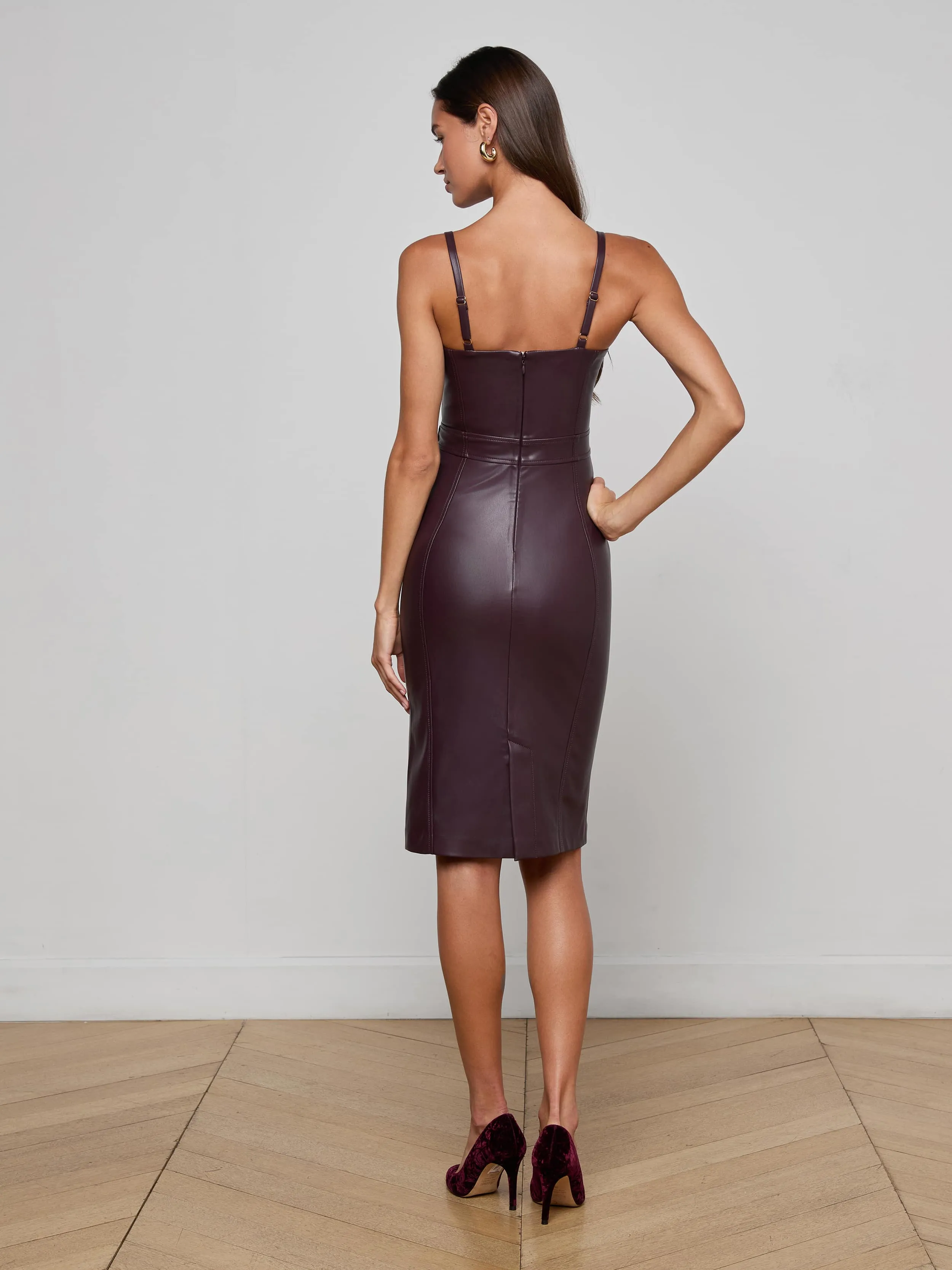 Halia Vegan Leather Dress sold by L'AGENCE product image thumbnail 5
