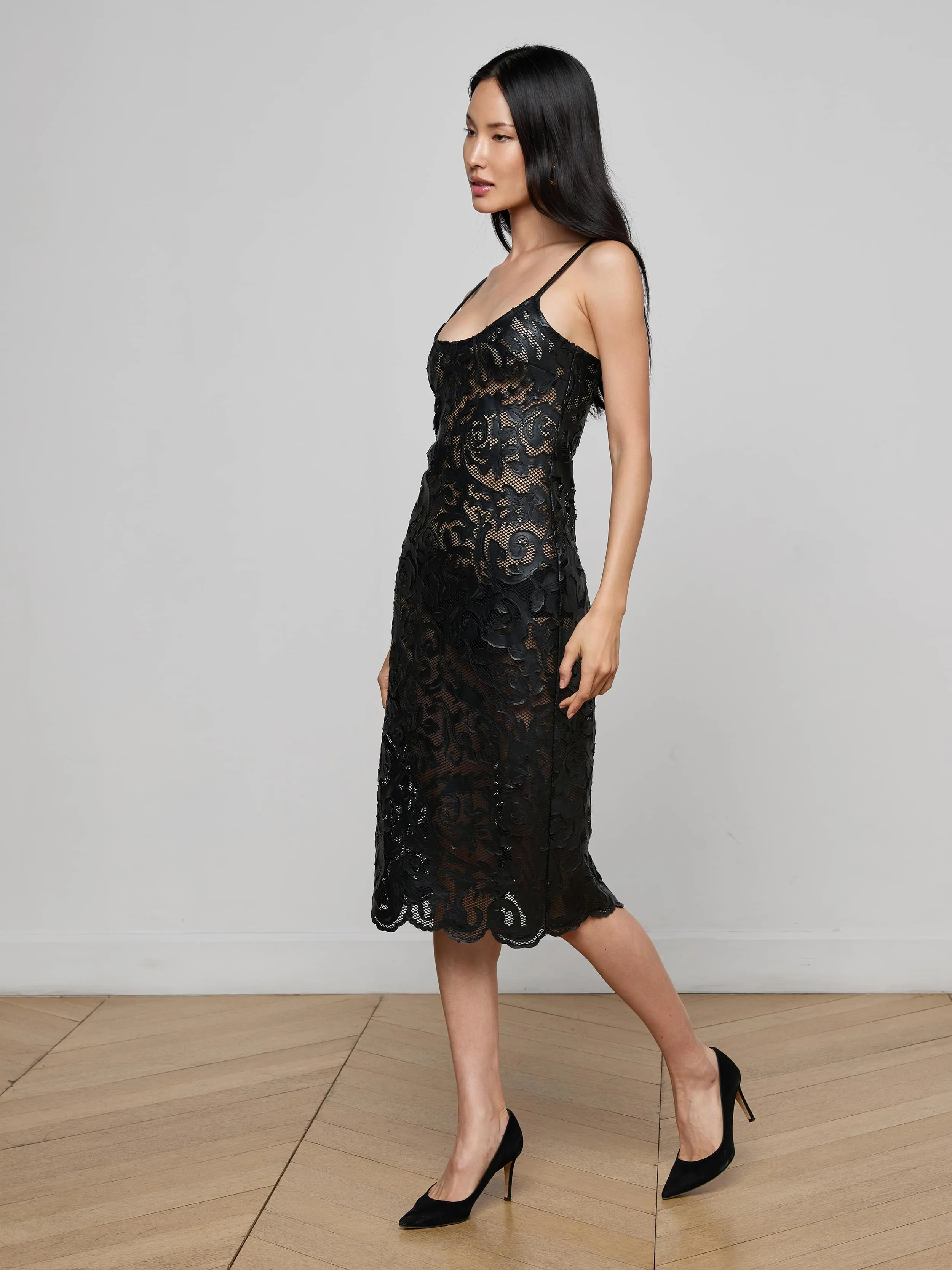 Kazuko Vegan Leather Dress sold by L'AGENCE product image thumbnail 2