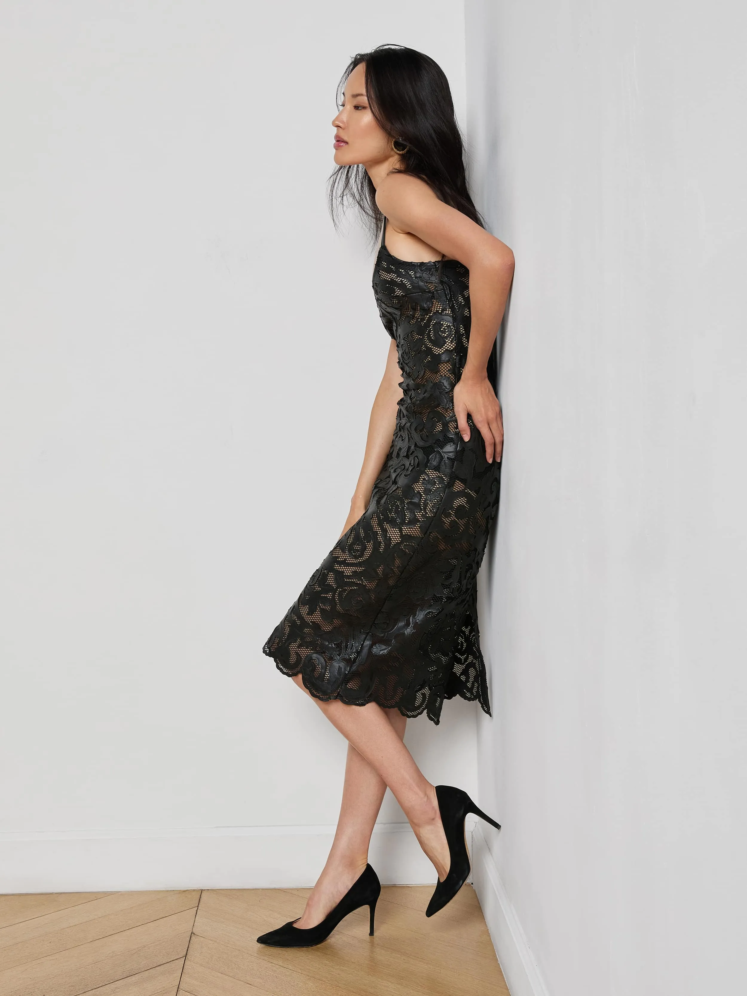 Kazuko Vegan Leather Dress sold by L'AGENCE product image thumbnail 5