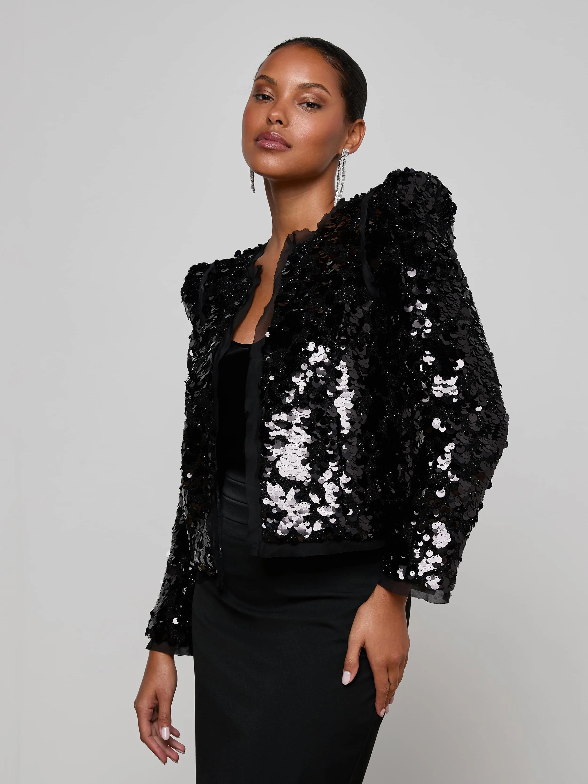 Shai Paillette Jacket sold by L'AGENCE product image thumbnail 2