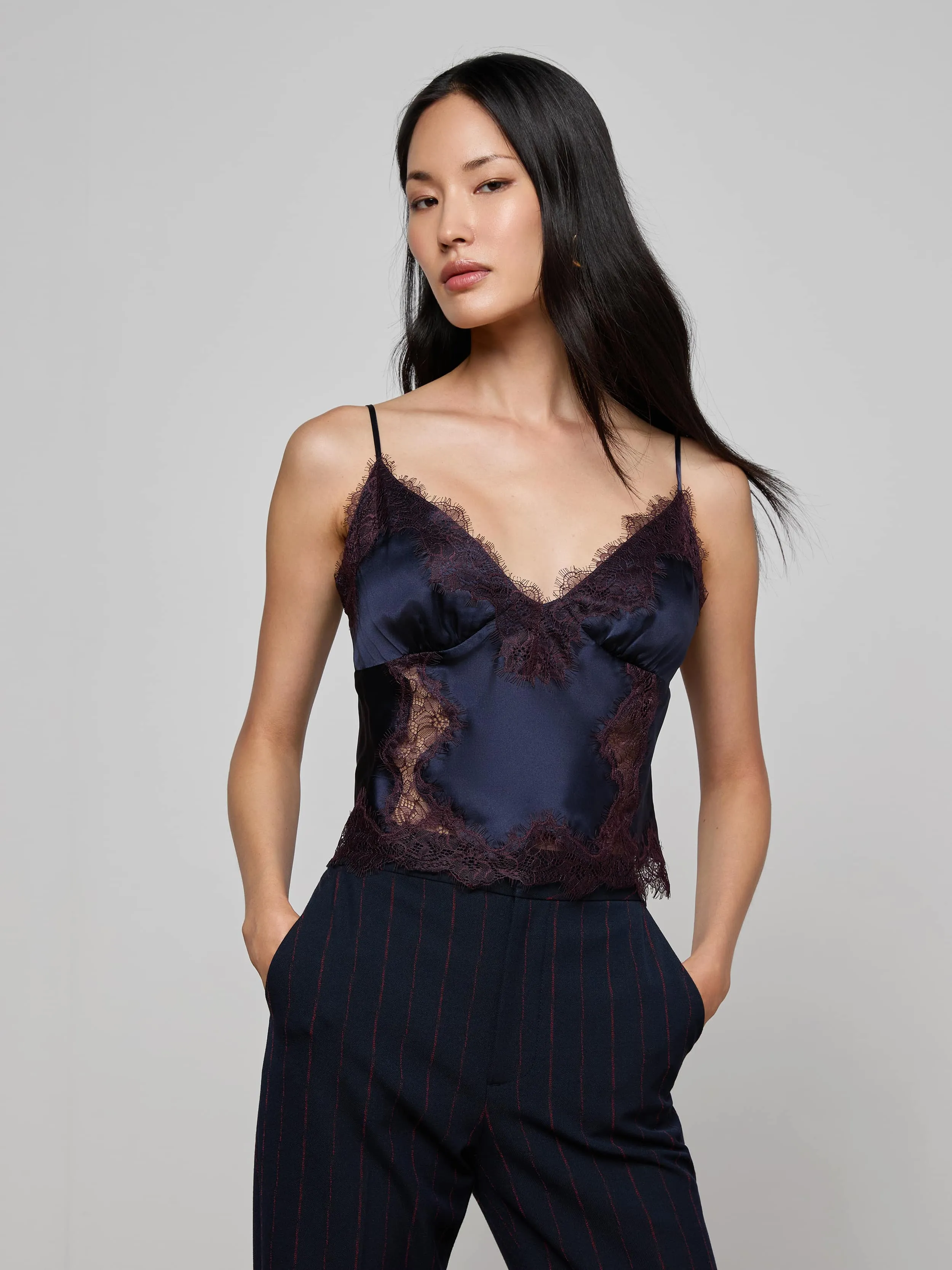 Kimber Silk Lace Camisole sold by L'AGENCE