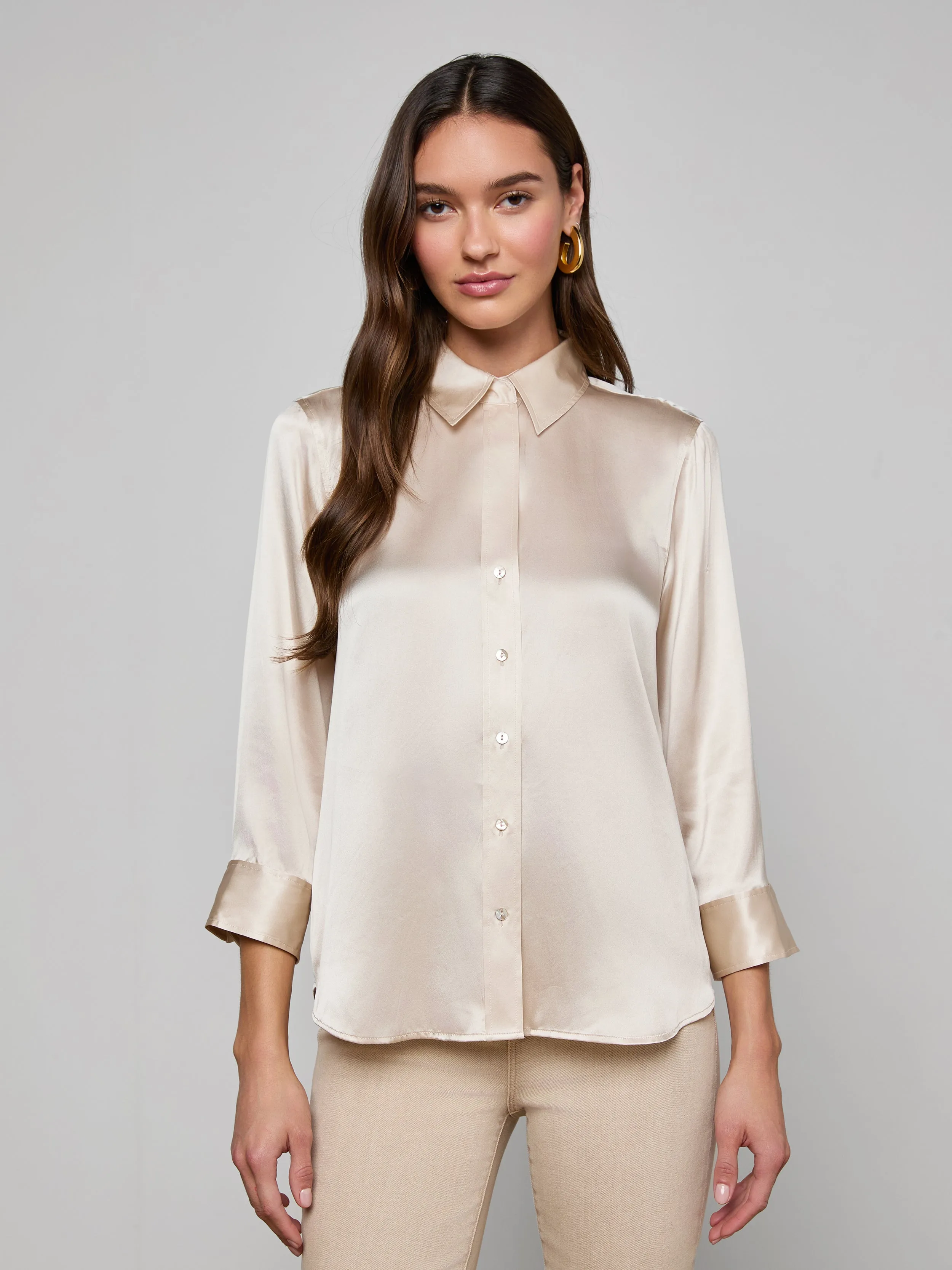 Dani Silk Blouse sold by L'AGENCE product image thumbnail 2