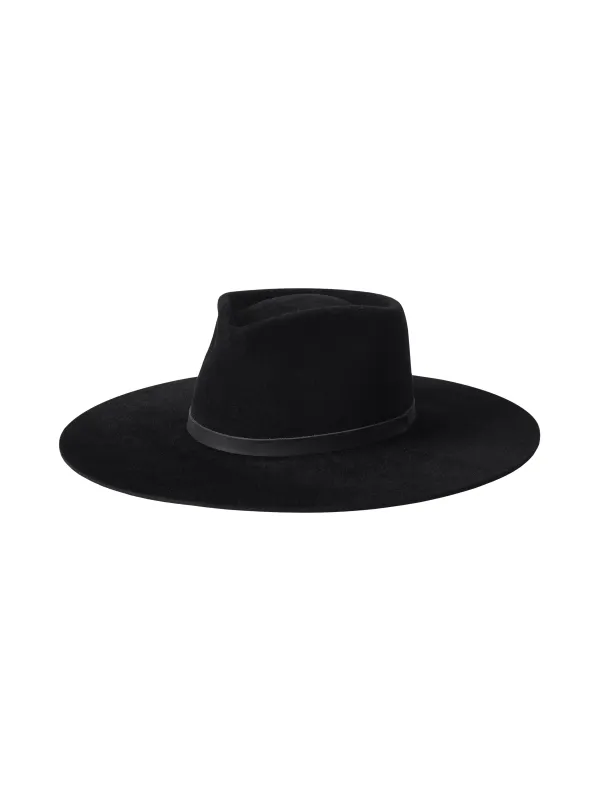 Reyes Leather Band Fedora sold by L'AGENCE