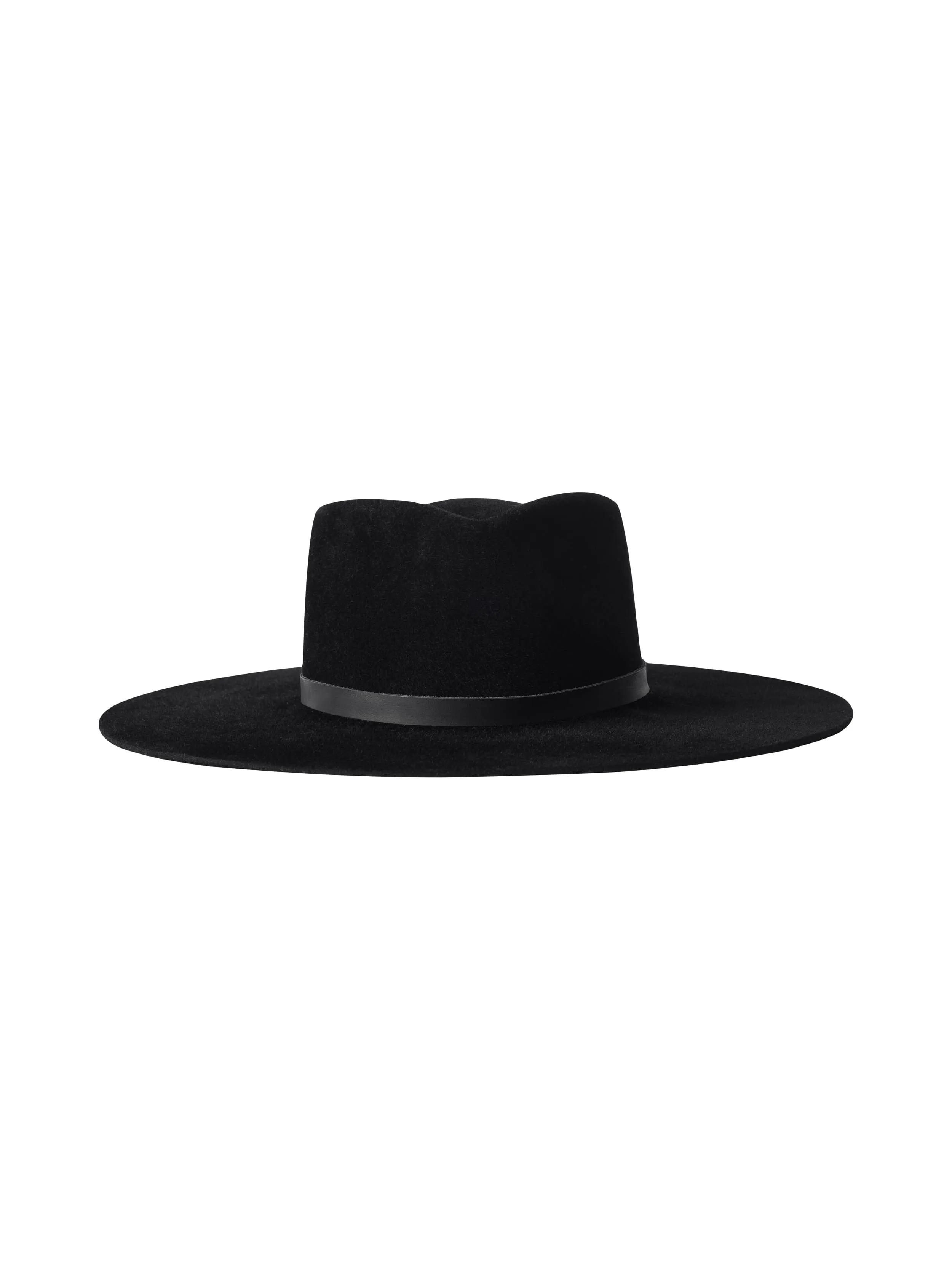 Reyes Leather Band Fedora sold by L'AGENCE product image thumbnail 3