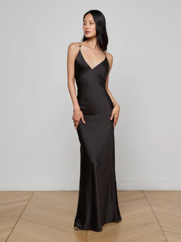 Saint Crystal Strap Gown sold by L'AGENCE