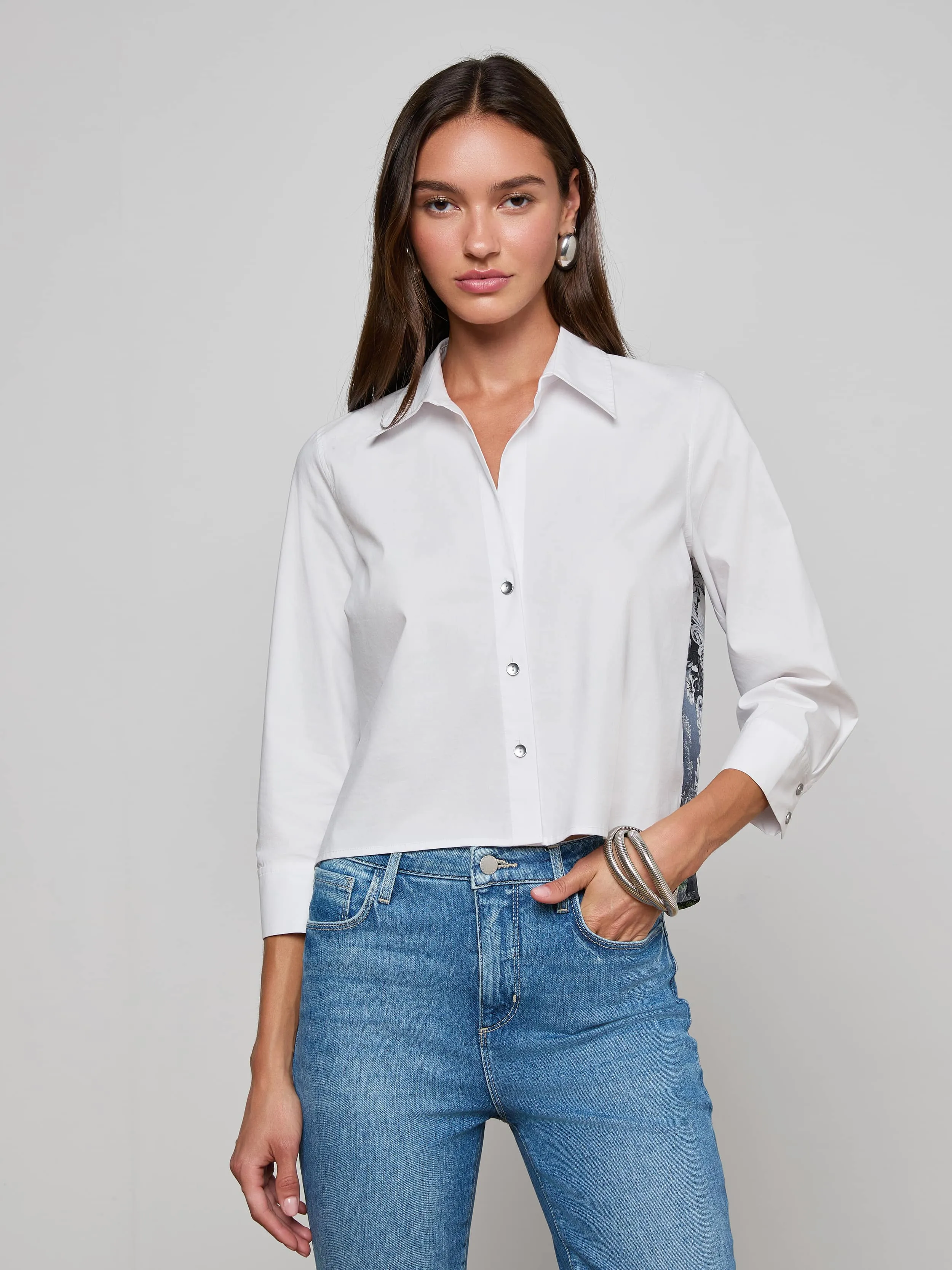 Fawn Panther Print Shirt sold by L'AGENCE