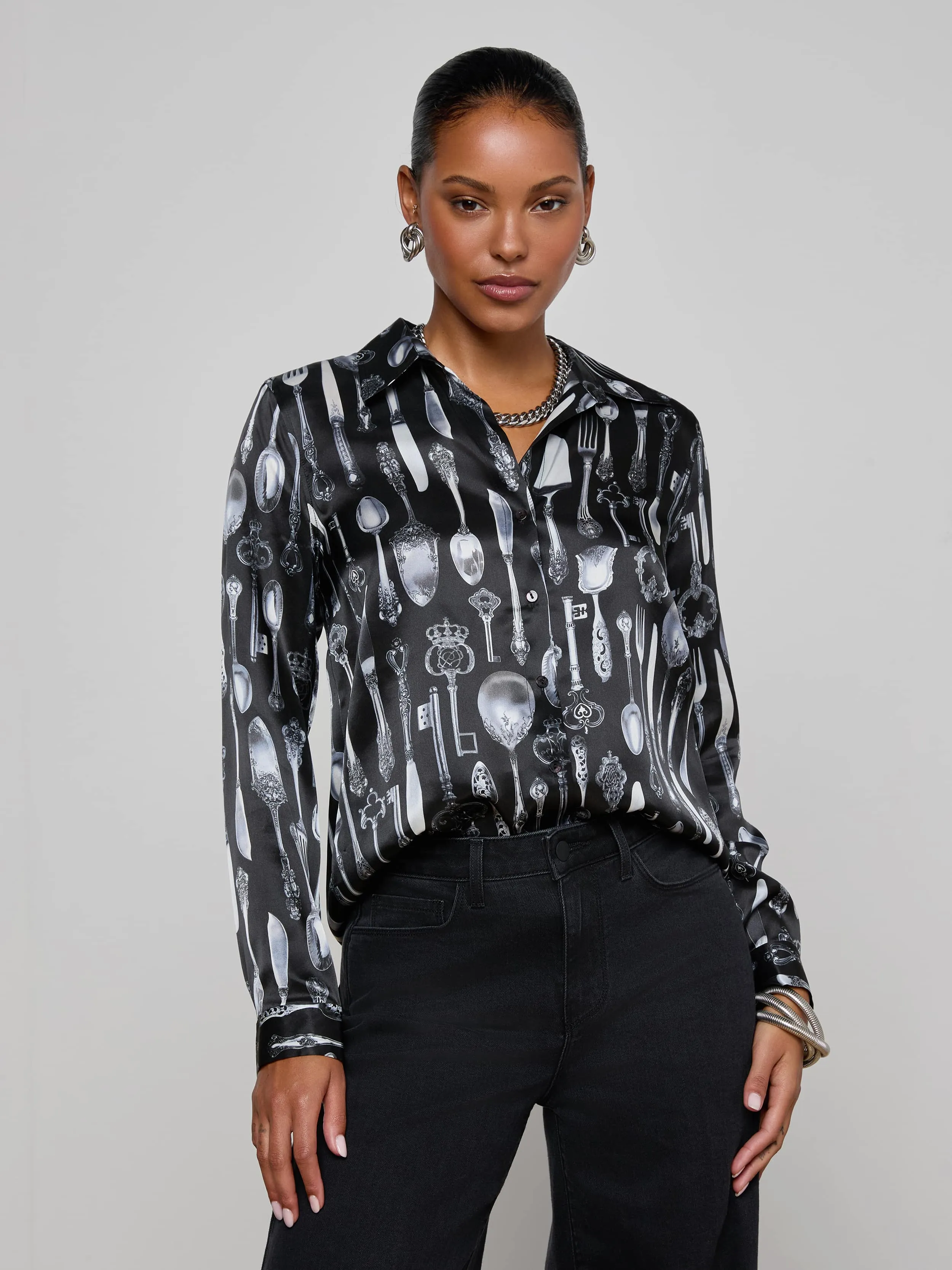 Tyler Silk Blouse sold by L'AGENCE