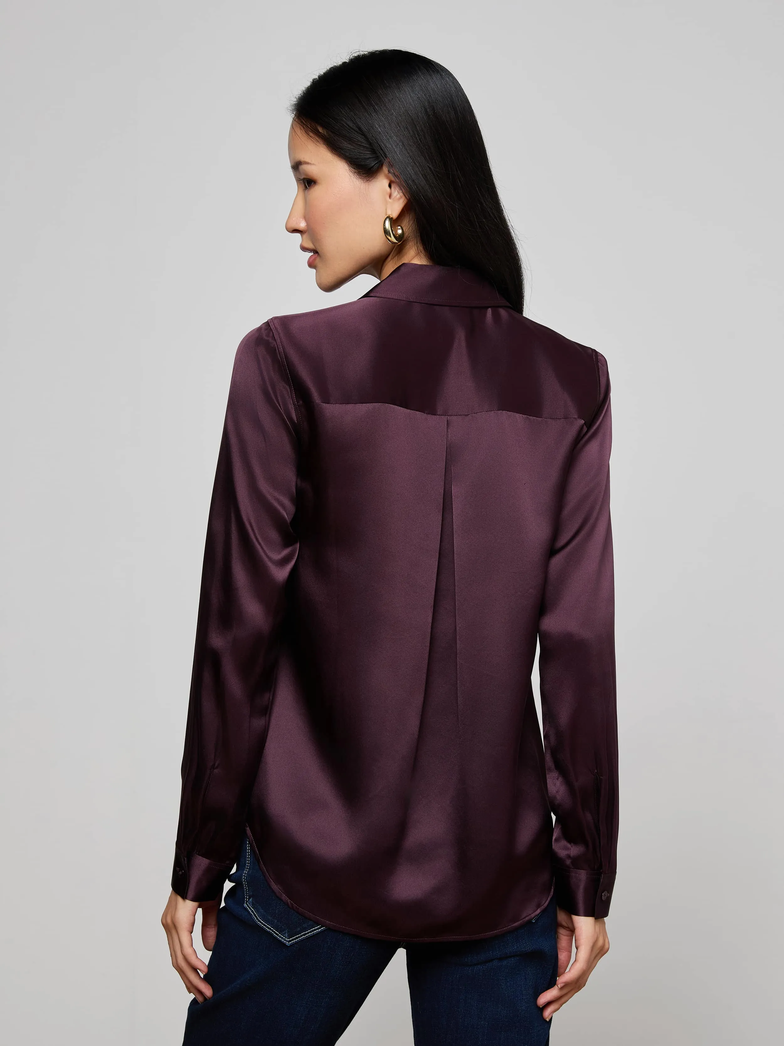 Tyler Silk Blouse sold by L'AGENCE product image thumbnail 5
