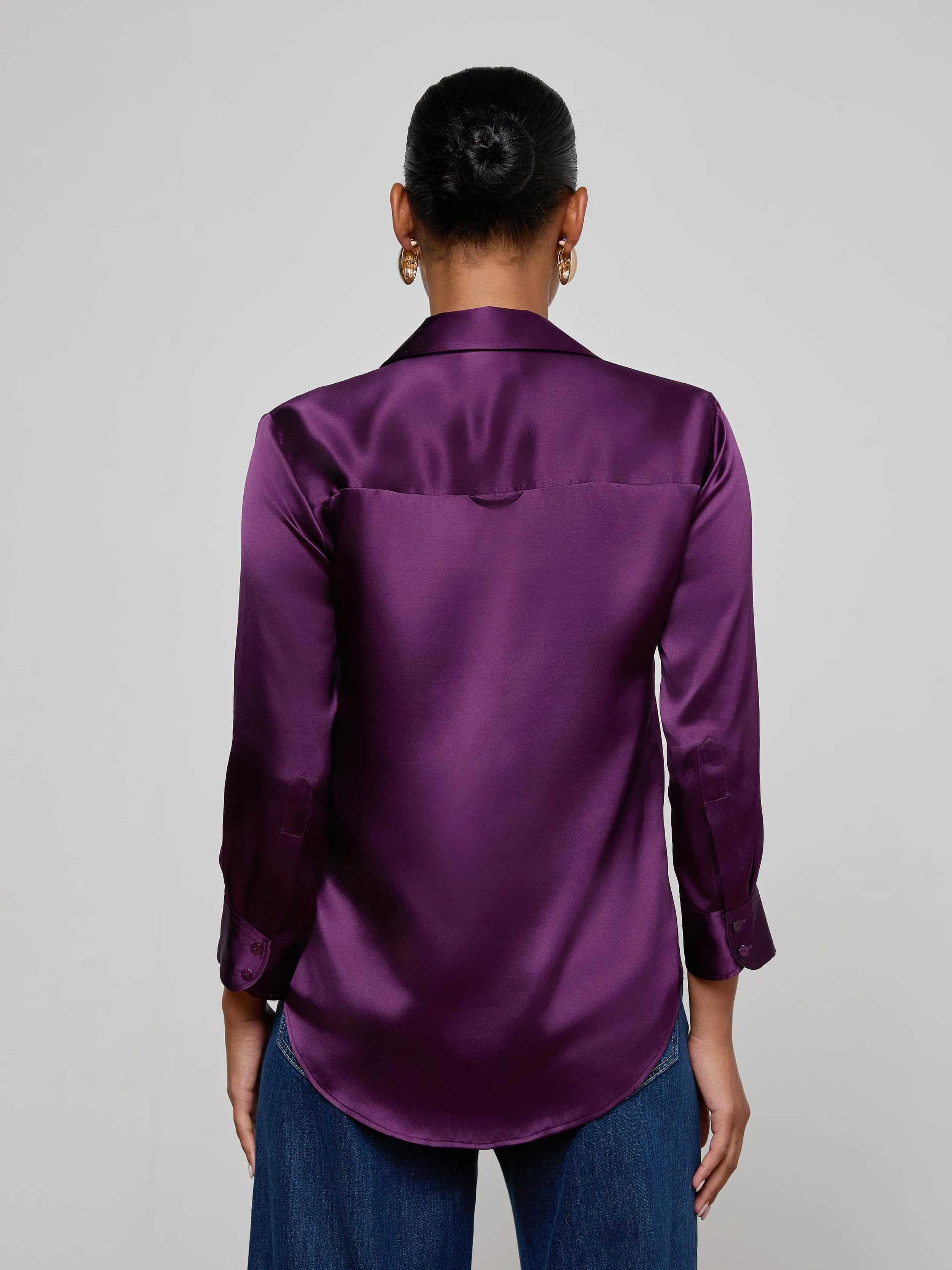 Dani Silk Blouse sold by L'AGENCE product image thumbnail 4