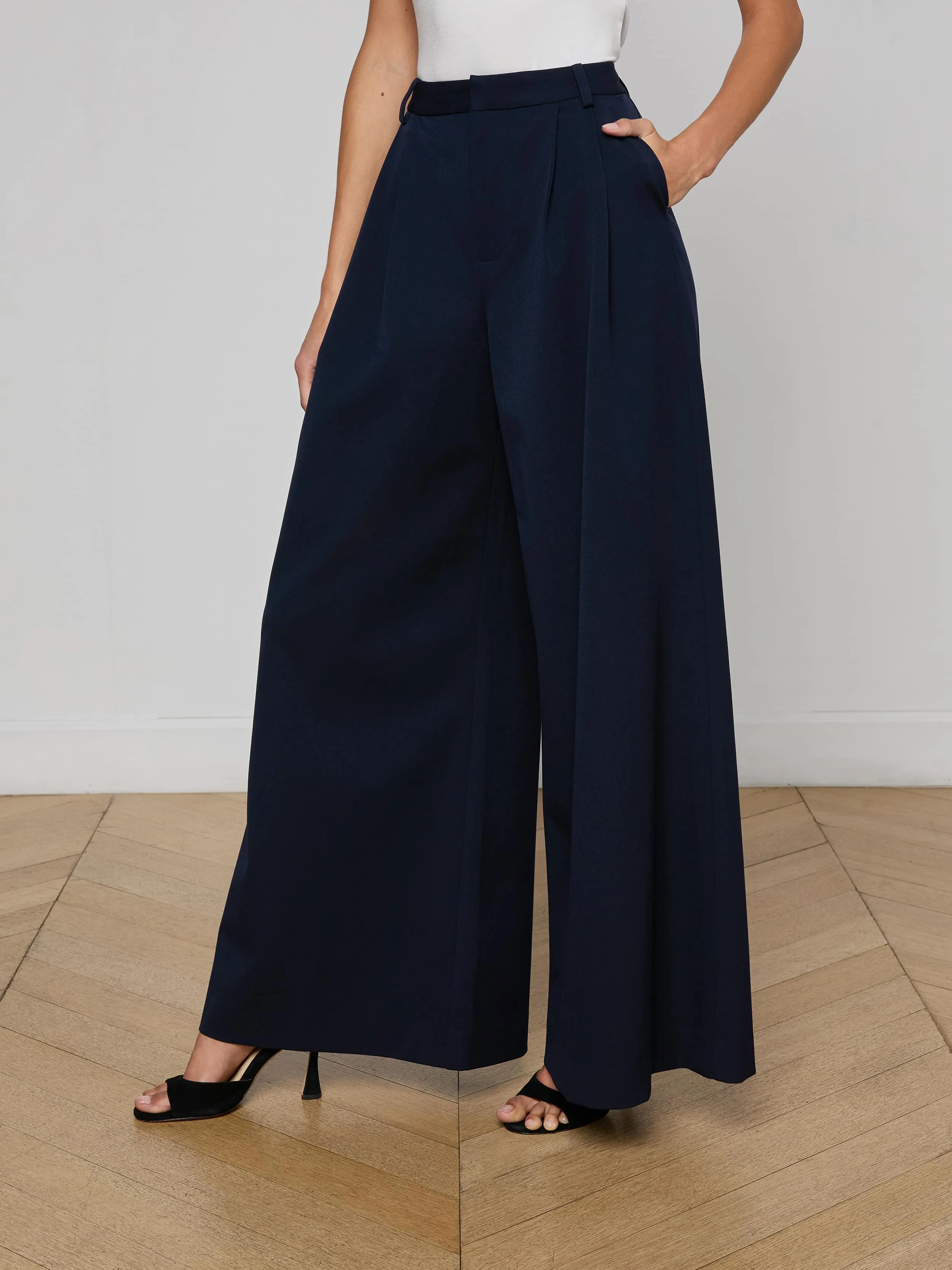 Chelsy Wide-Leg Pant sold by L'AGENCE product image thumbnail 3