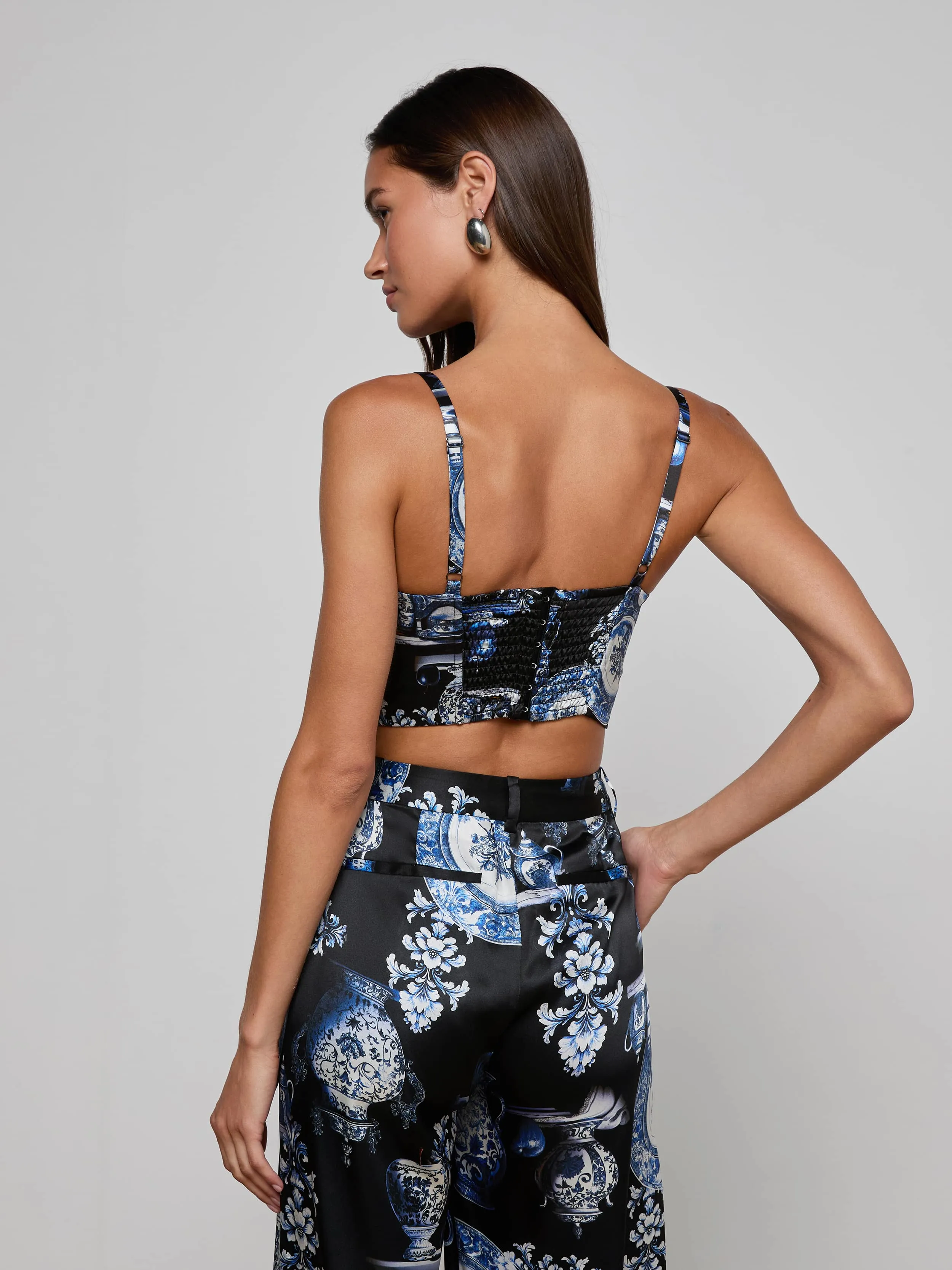Sonya Silk Bustier sold by L'AGENCE product image thumbnail 3