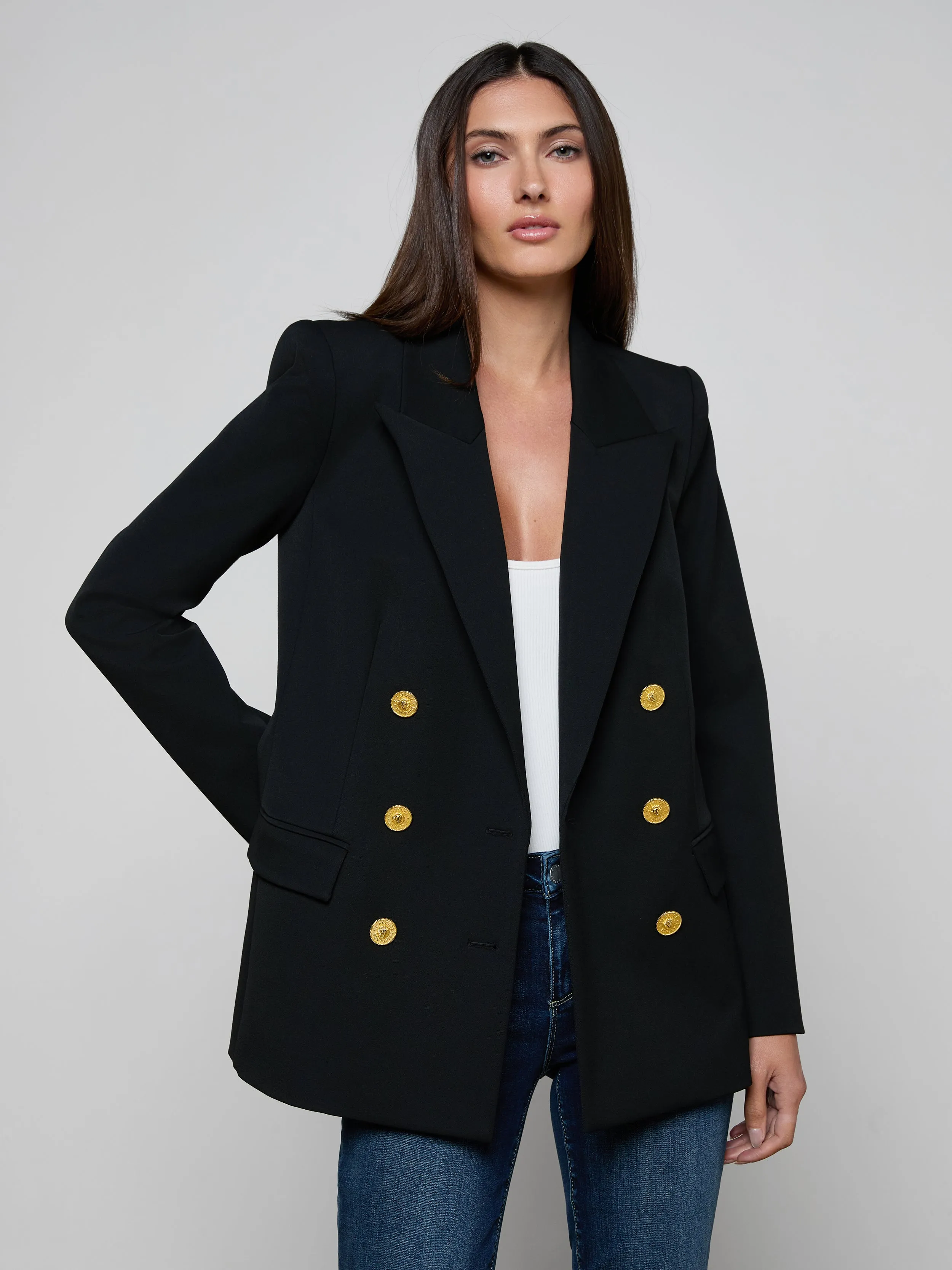 Cambrie Oversized Blazer sold by L'AGENCE product image thumbnail 3