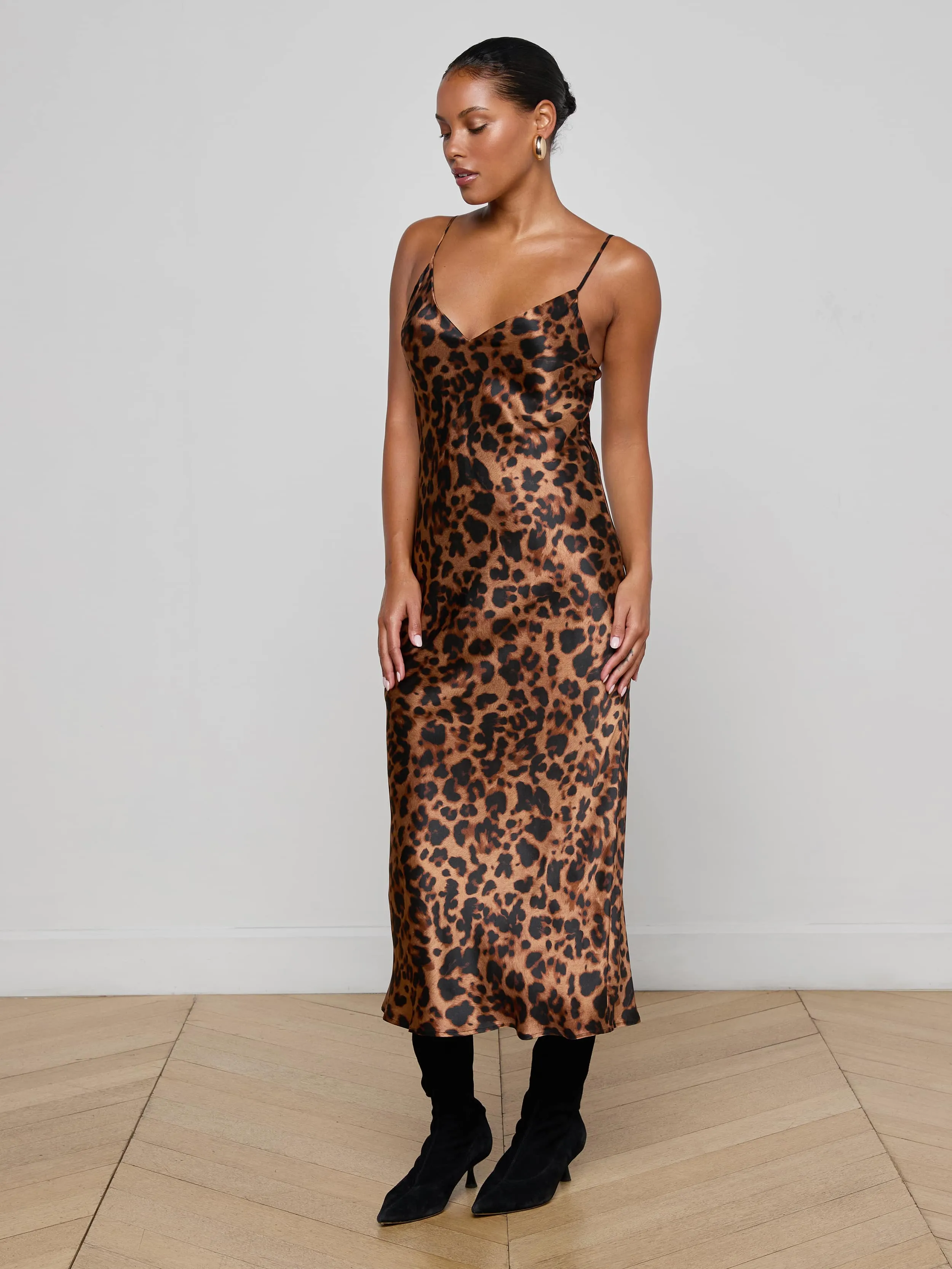 Seridie Silk Slip Dress sold by L'AGENCE product image thumbnail 2