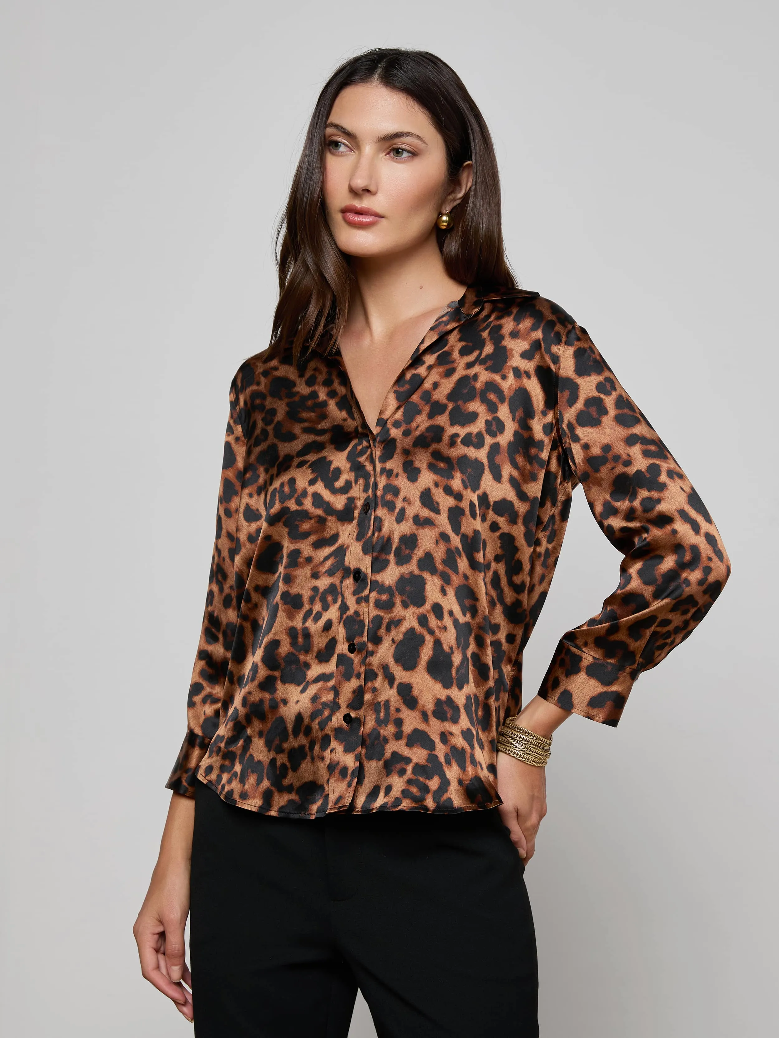 Dani Silk Blouse sold by L'AGENCE product image thumbnail 4