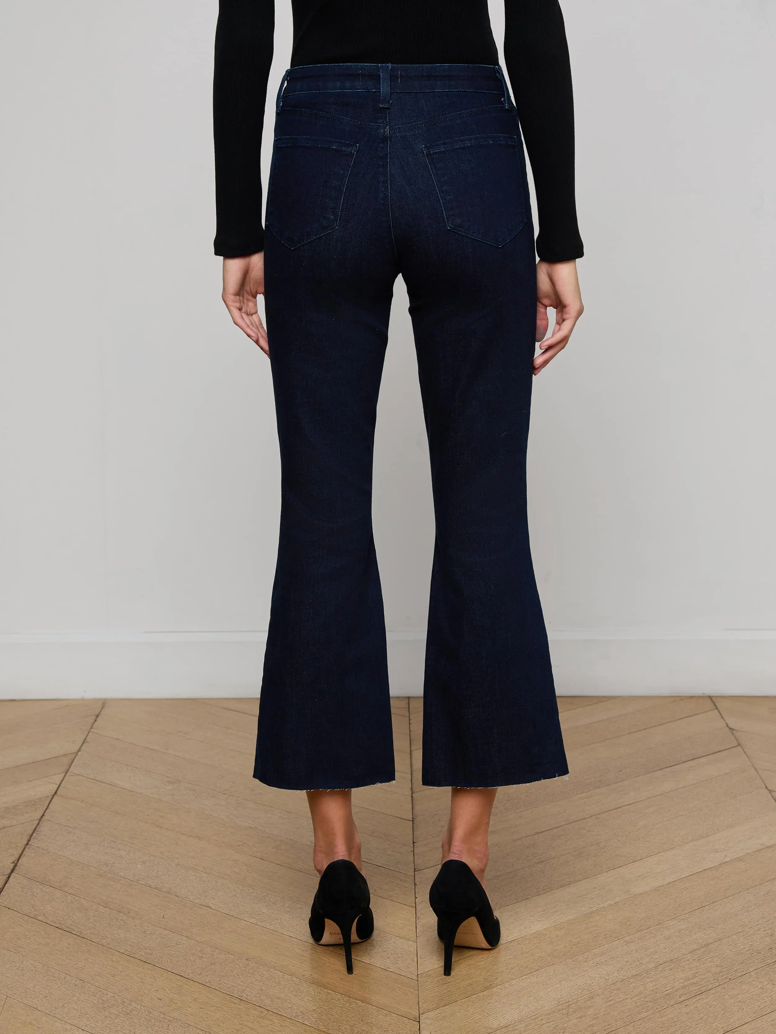 Kendra Cropped Flare Jean sold by L'AGENCE product image thumbnail 4