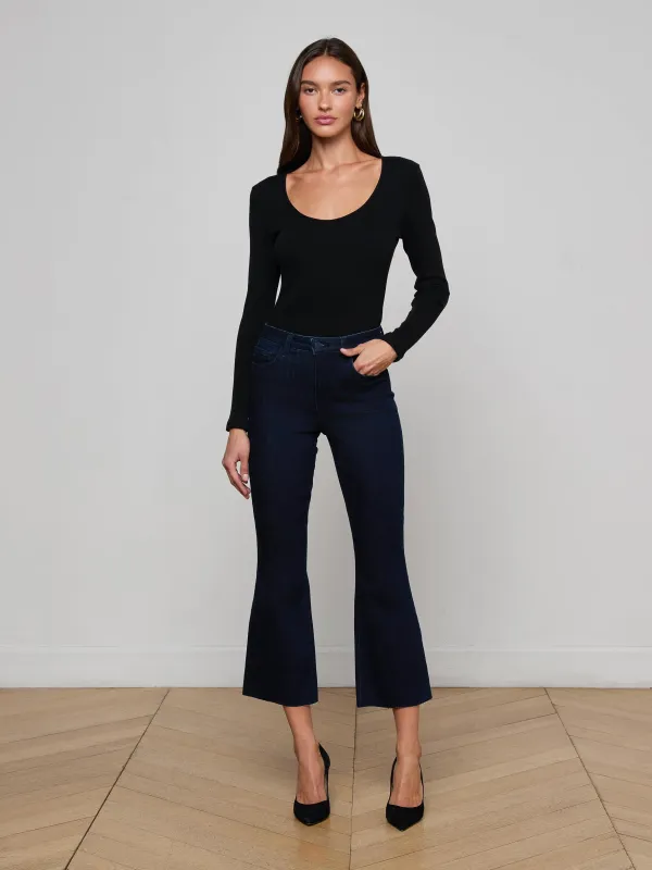 Kendra Cropped Flare Jean sold by L'AGENCE