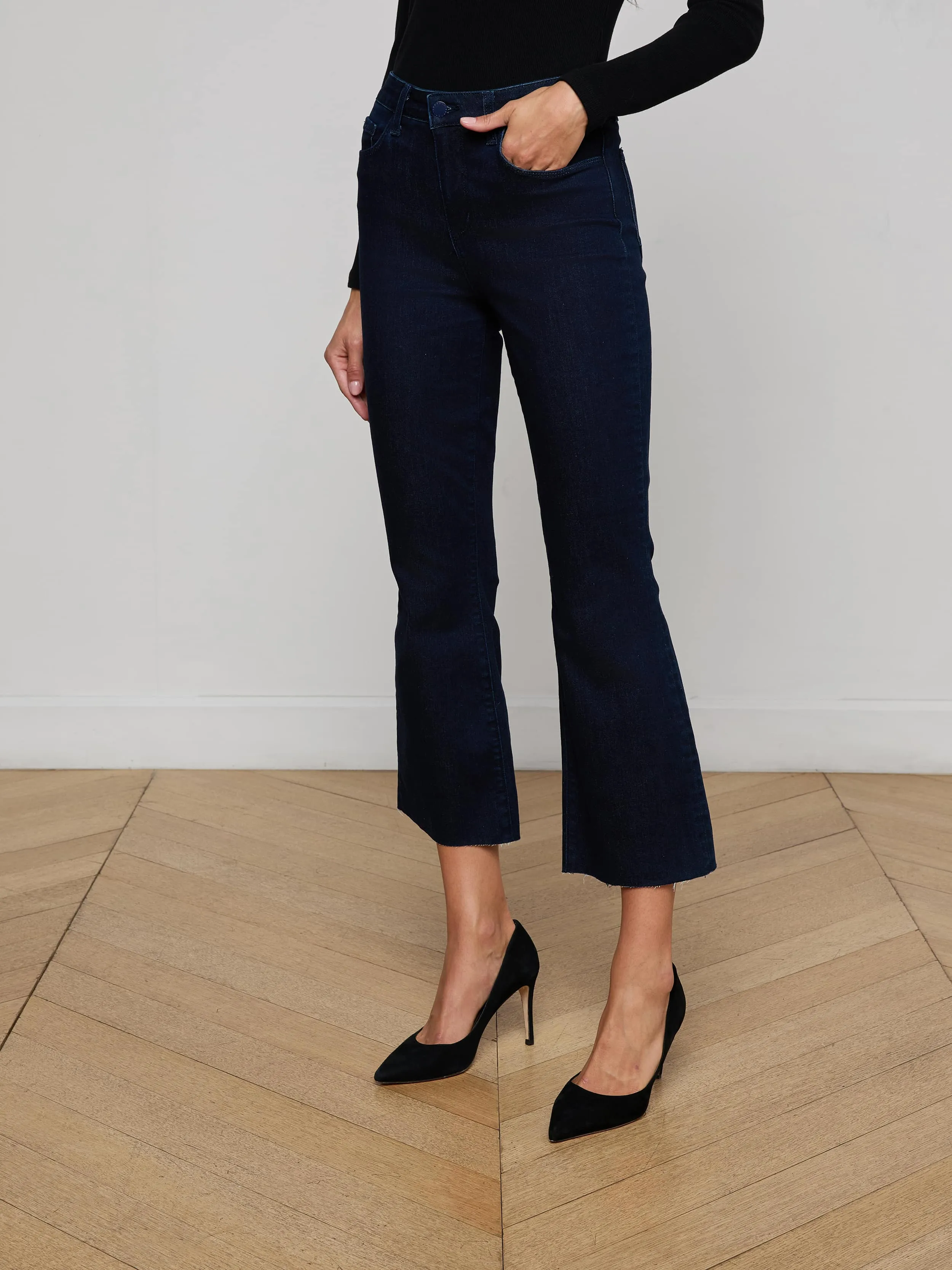 Kendra Cropped Flare Jean sold by L'AGENCE product image thumbnail 3