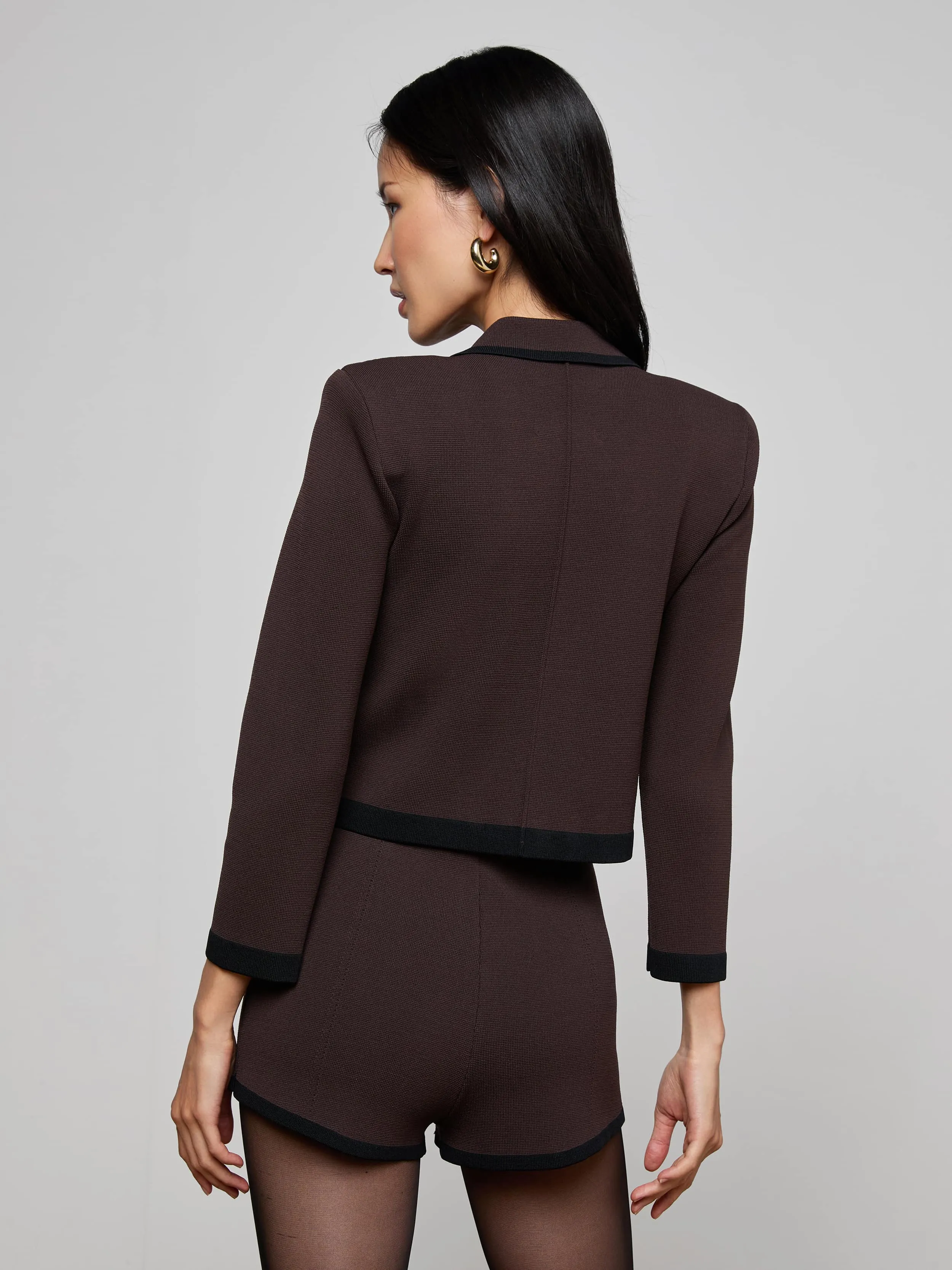 Janu Cropped Knit Jacket sold by L'AGENCE product image thumbnail 5