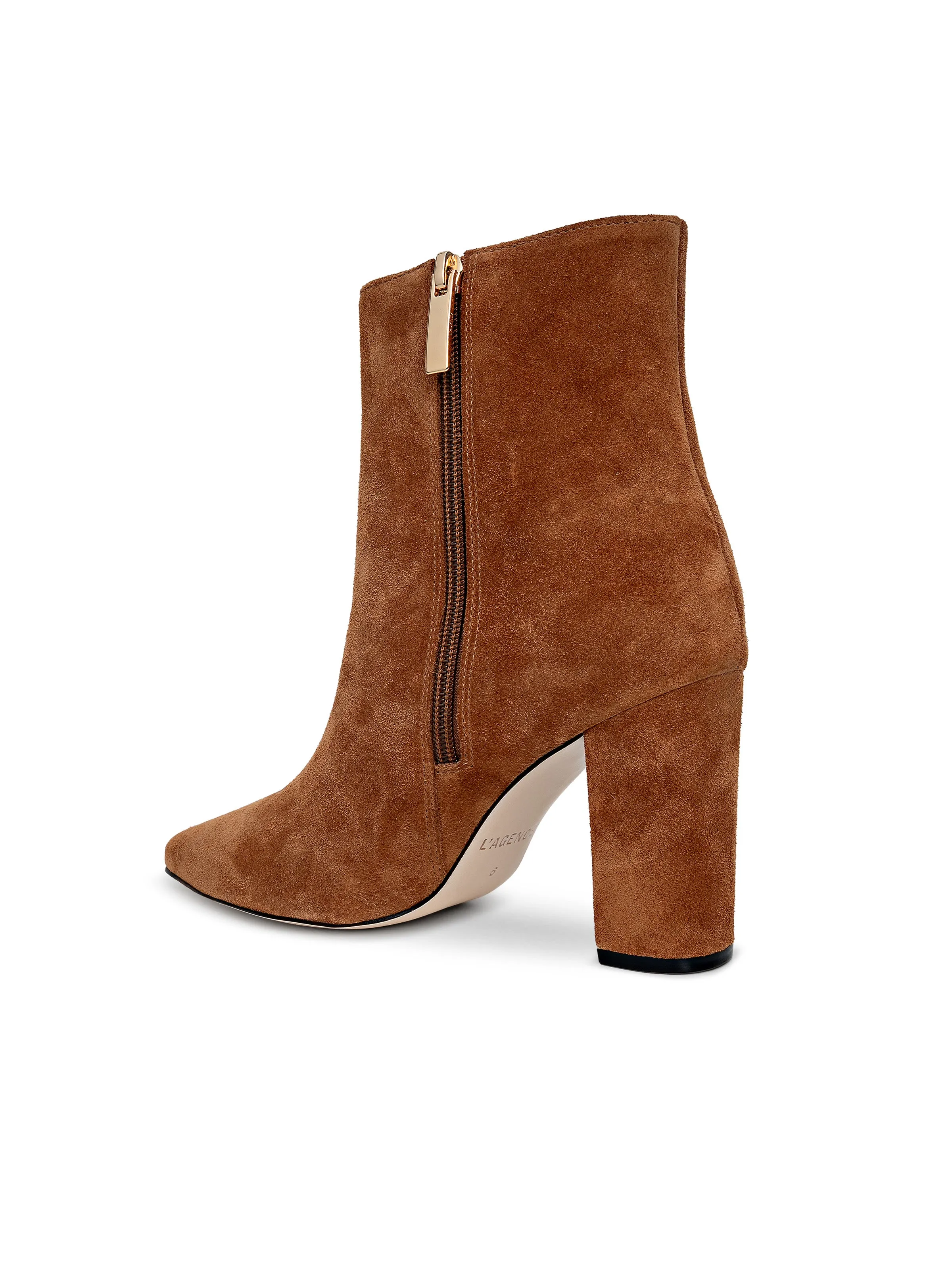 Theodora Block-Heel Bootie sold by L'AGENCE product image thumbnail 4
