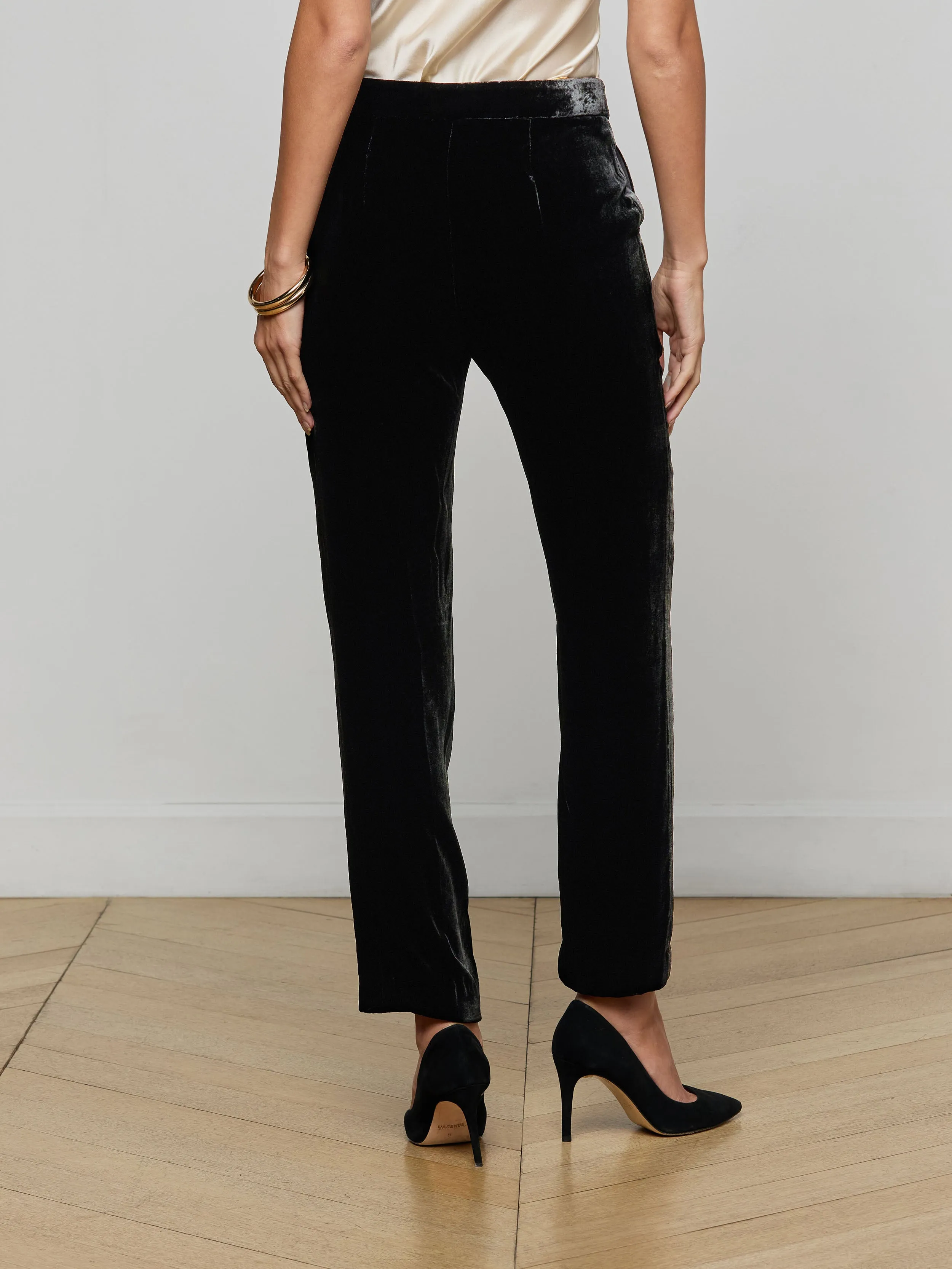 Rebel Velvet Trouser sold by L'AGENCE product image thumbnail 5