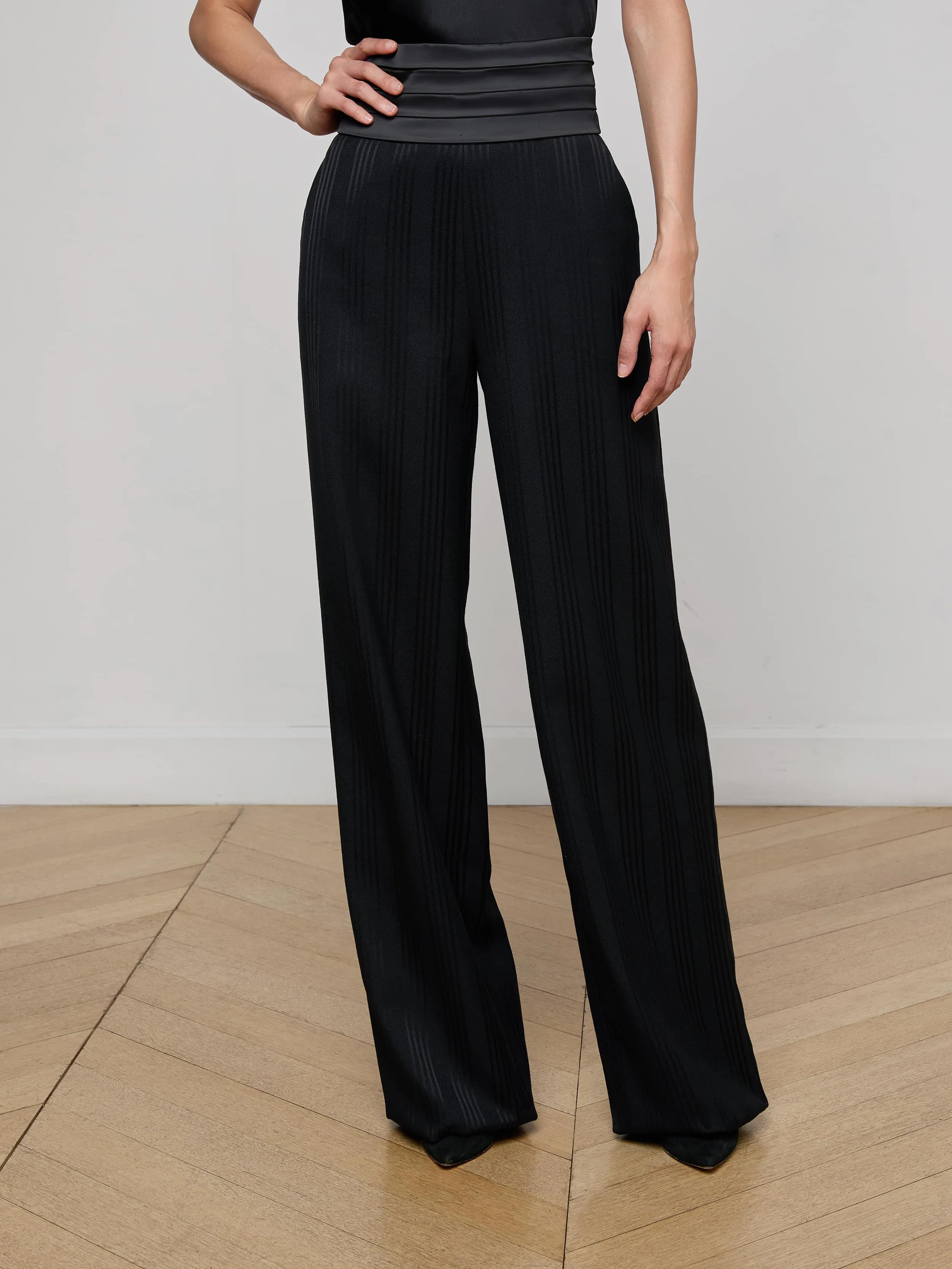 Minerva Cummerbund Trouser sold by L'AGENCE product image thumbnail 2
