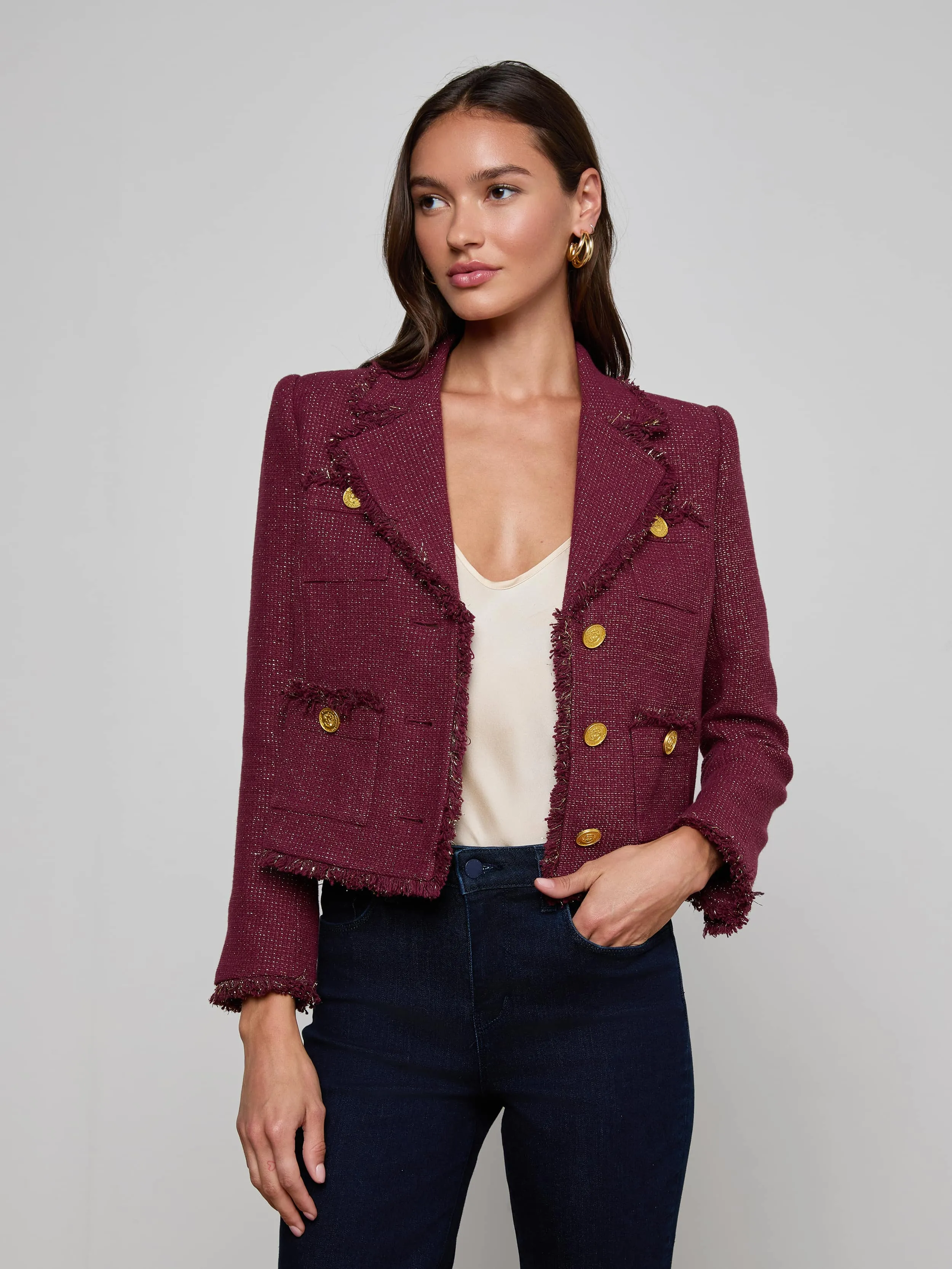 Sylvia Tweed Jacket sold by L'AGENCE