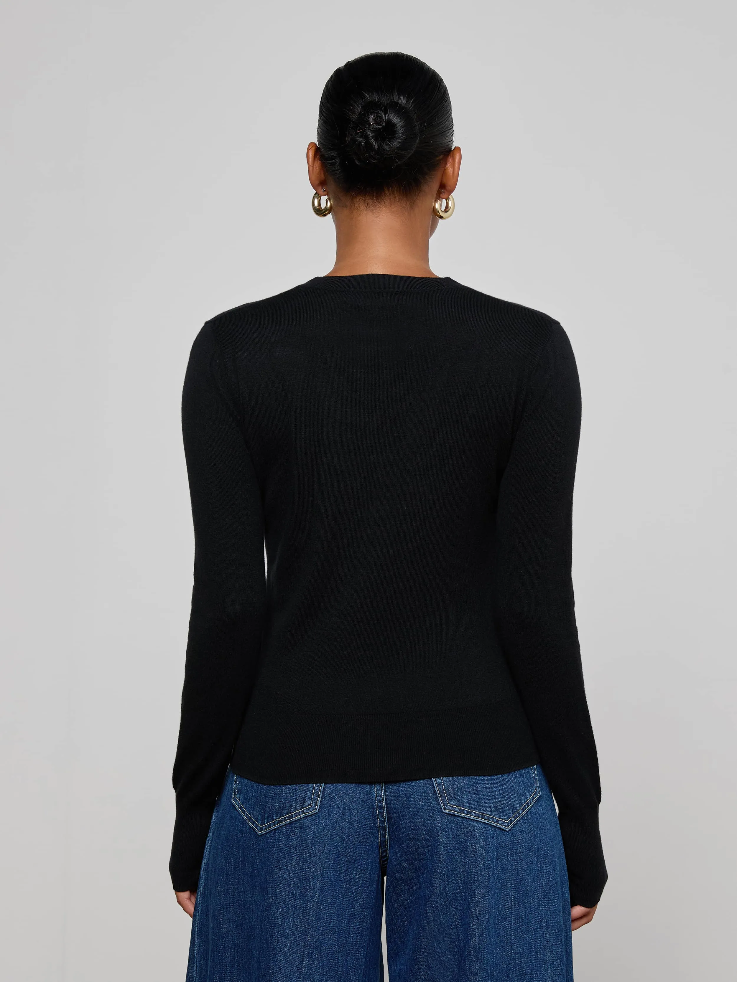 Ronda Knit Henley Top sold by L'AGENCE product image thumbnail 4