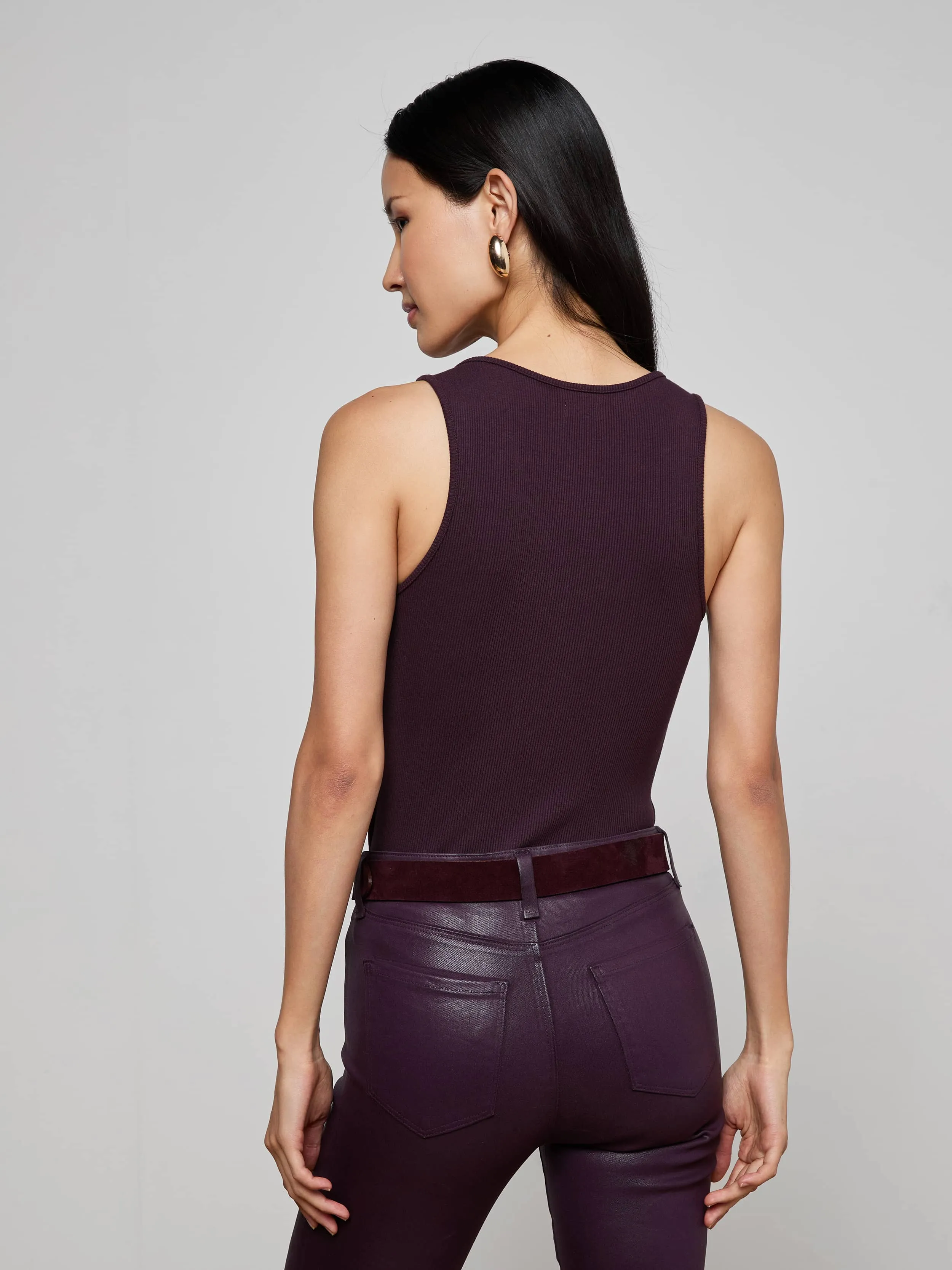 Adira Scoopneck Tank sold by L'AGENCE product image thumbnail 4