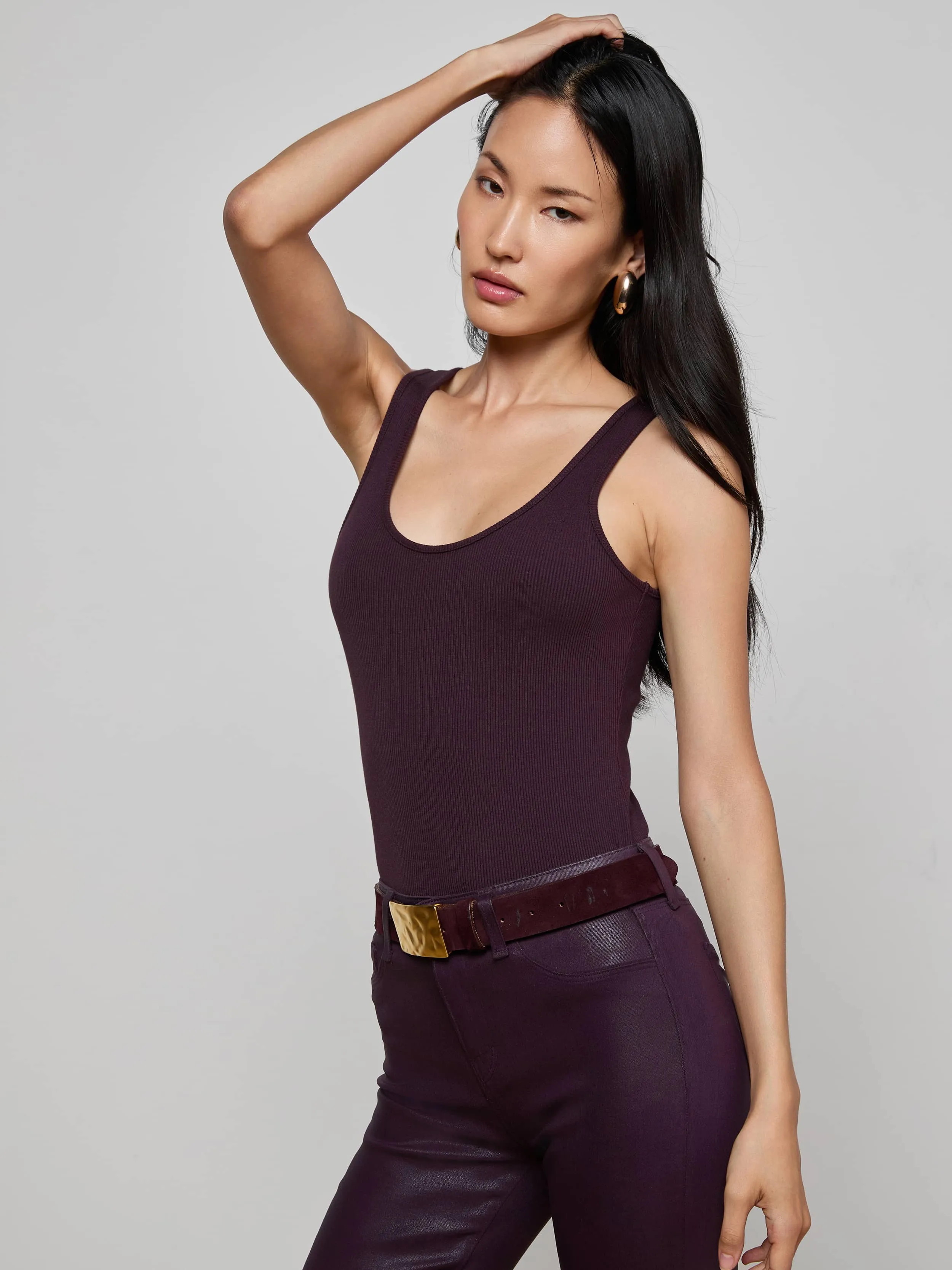 Adira Scoopneck Tank sold by L'AGENCE product image thumbnail 2