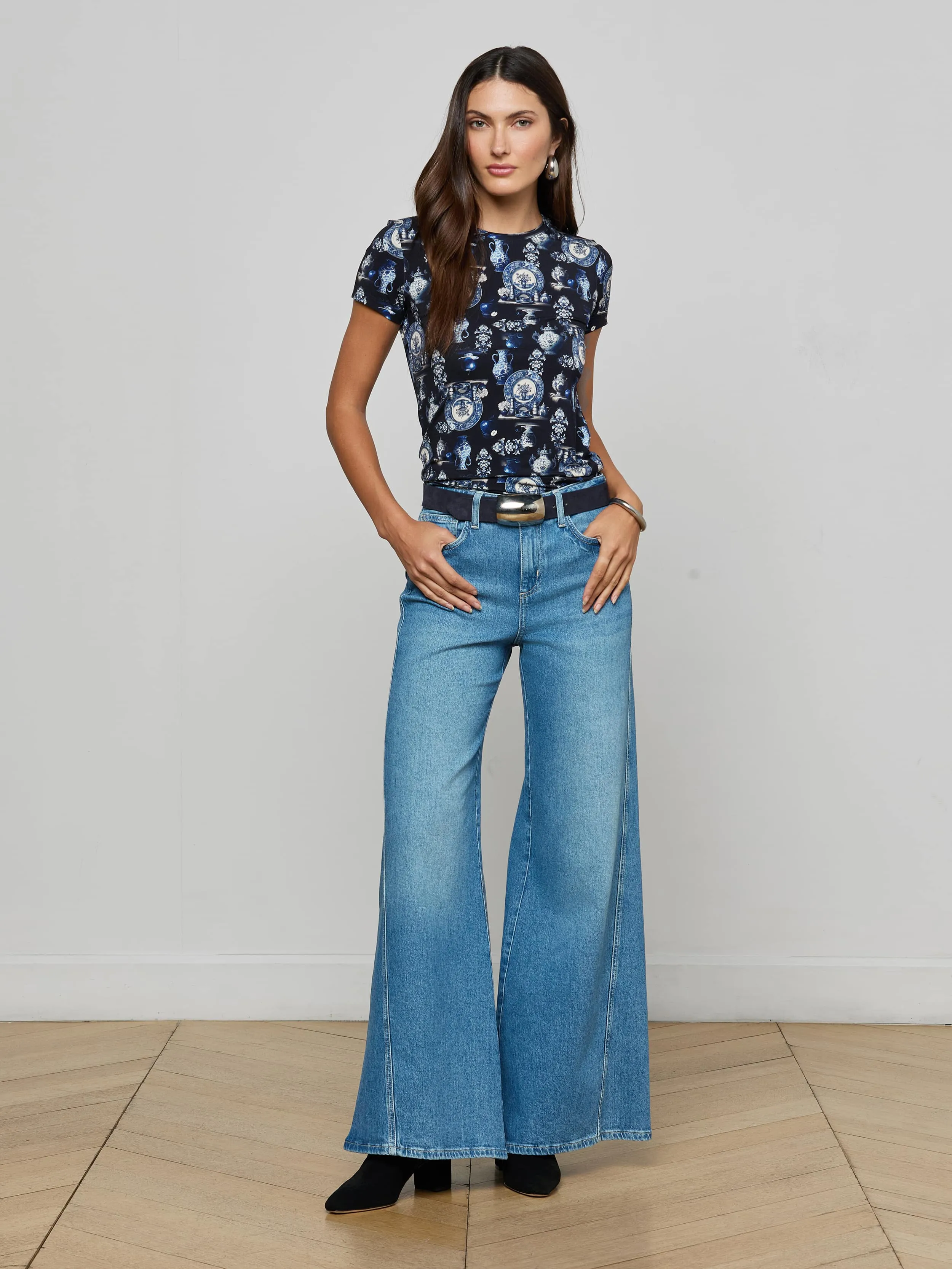 Ressi Fitted Tee sold by L'AGENCE product image thumbnail 3