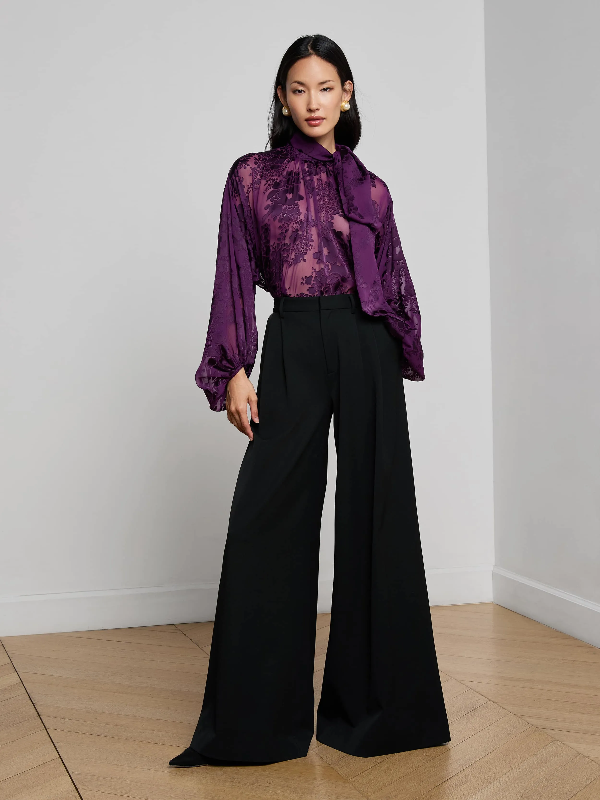 Chelsy Wide-Leg Pant sold by L'AGENCE