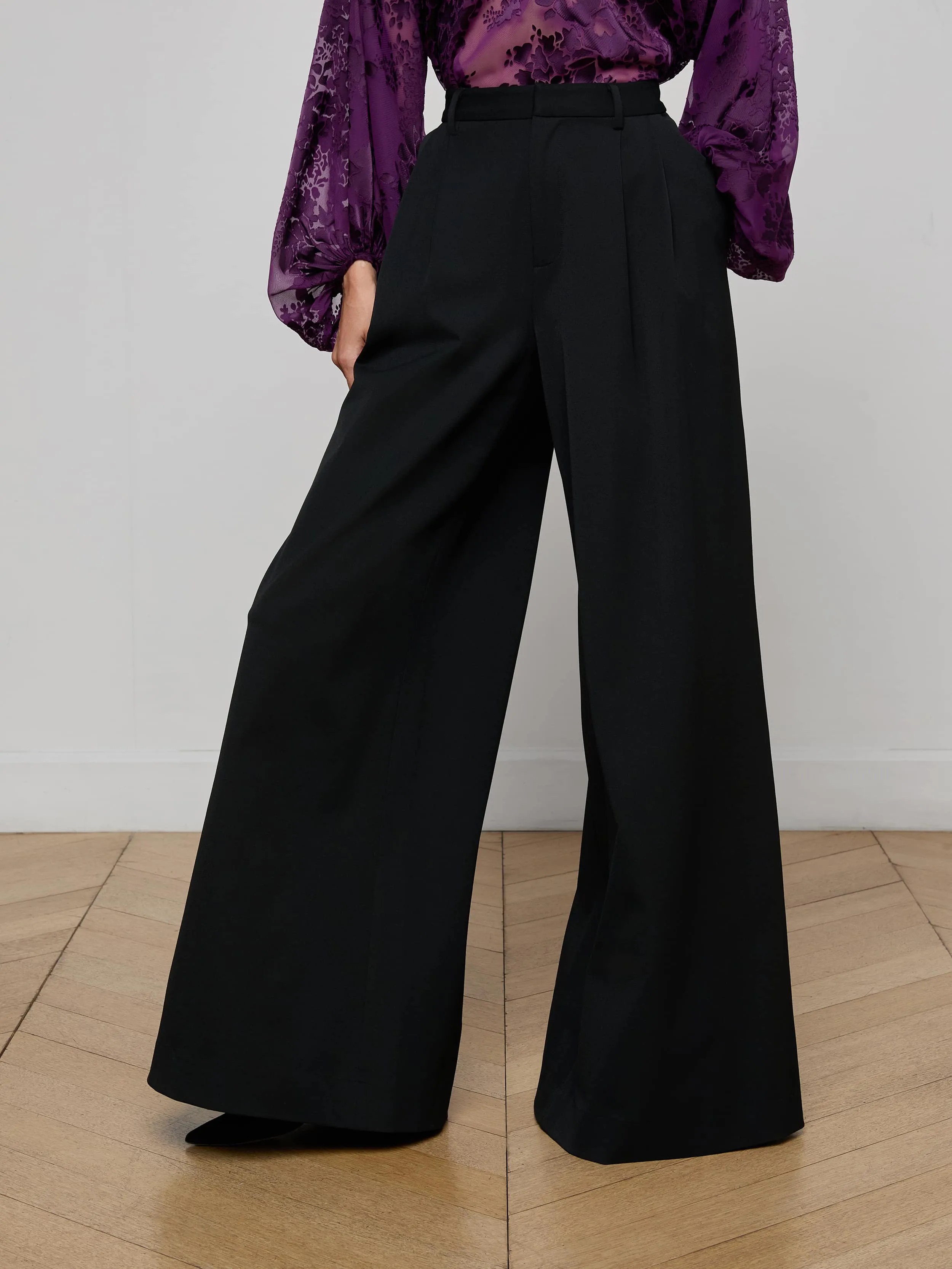 Chelsy Wide-Leg Pant sold by L'AGENCE product image thumbnail 3