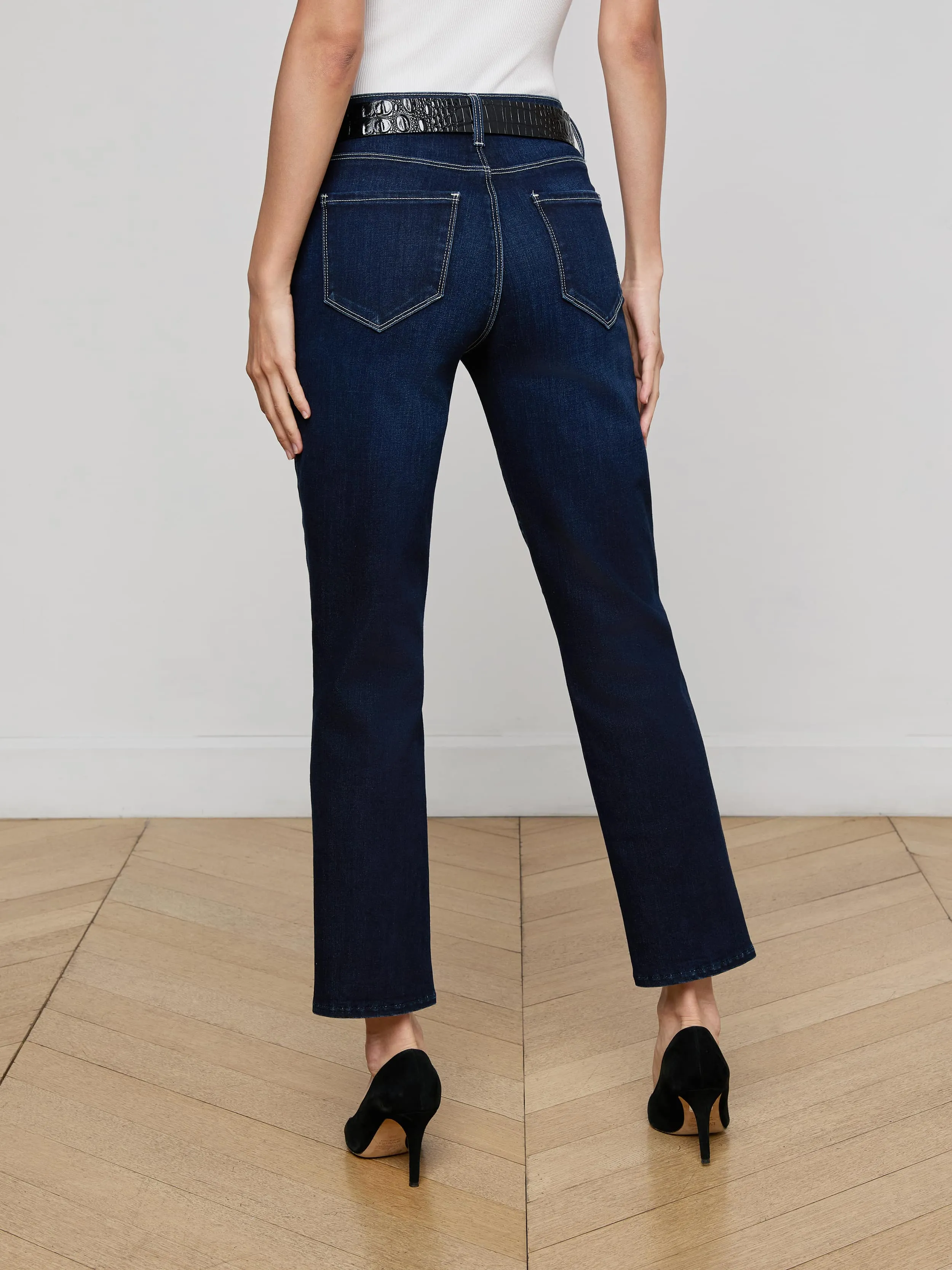Aiden Low-Rise Slim-Leg Jean sold by L'AGENCE product image thumbnail 4