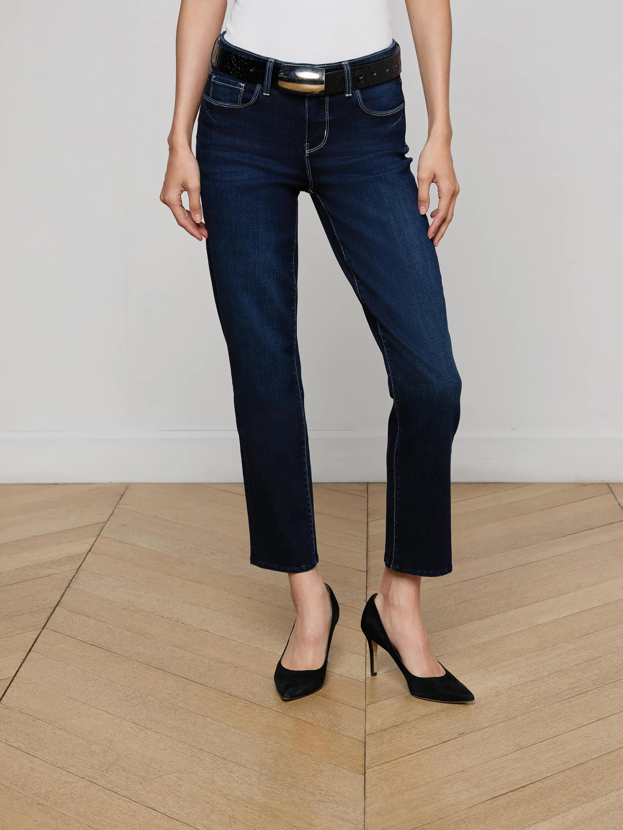 Aiden Low-Rise Slim-Leg Jean sold by L'AGENCE product image thumbnail 2