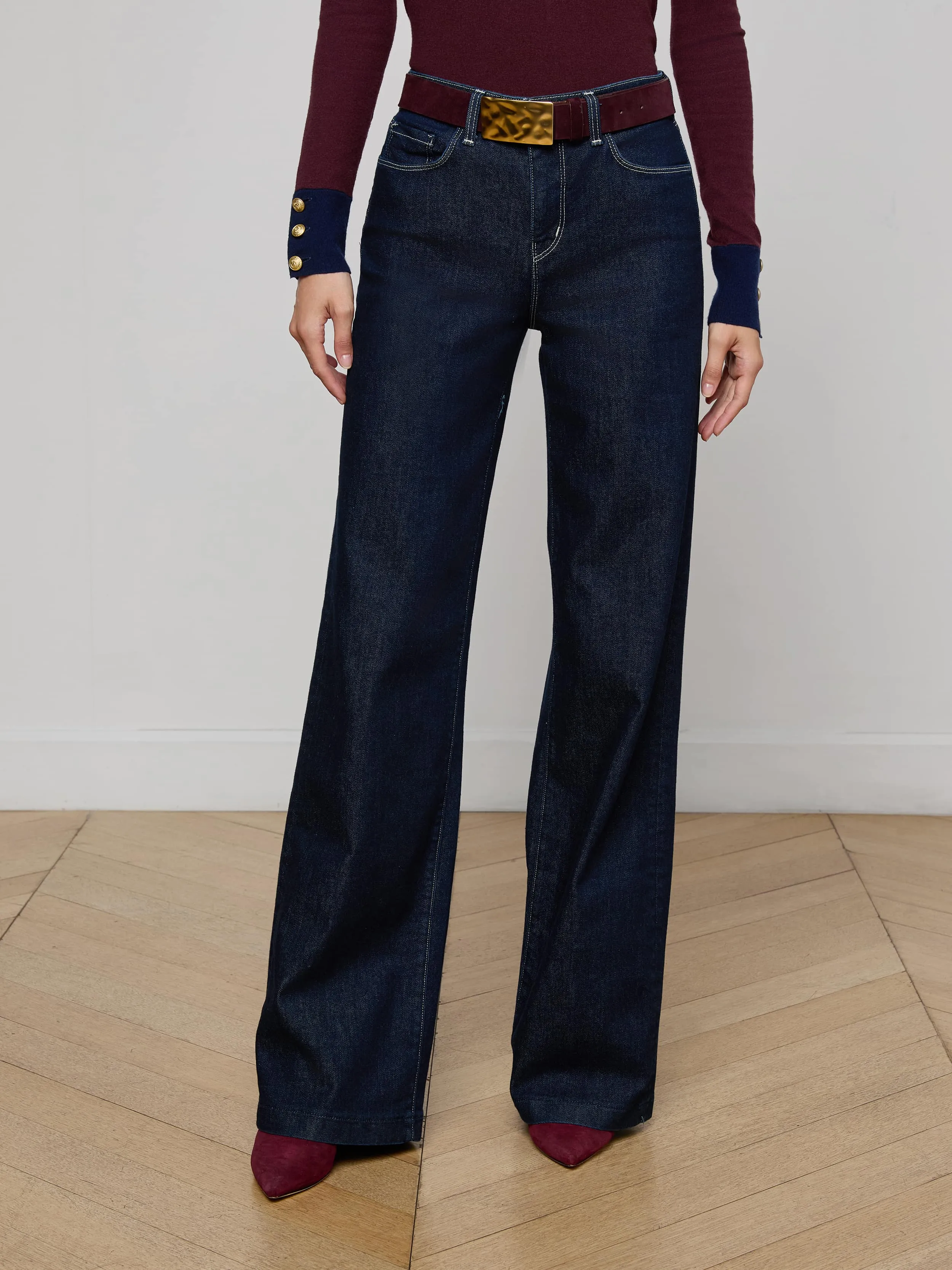 Clayton Wide-Leg Jean sold by L'AGENCE product image thumbnail 3