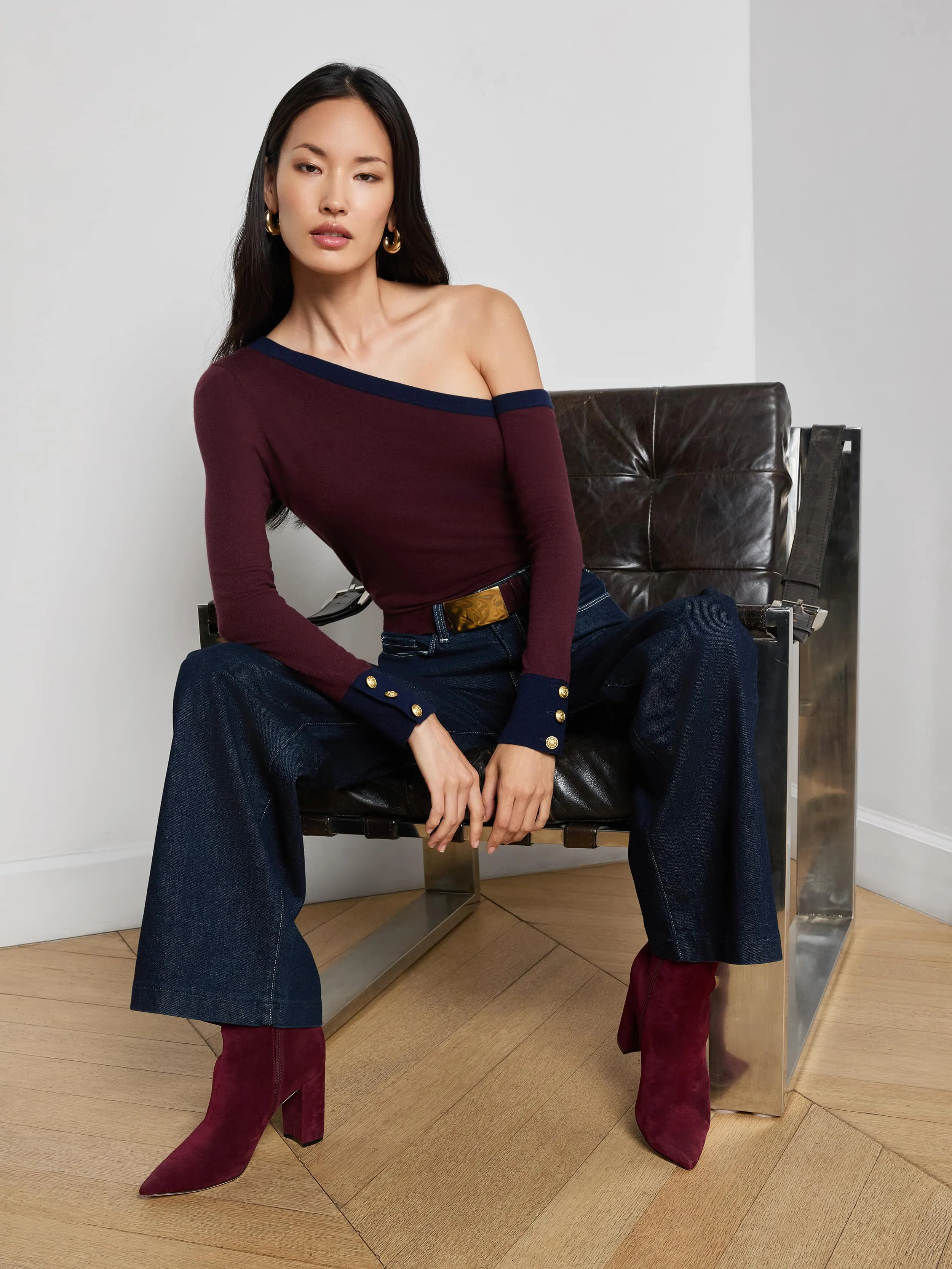 Clayton Wide-Leg Jean sold by L'AGENCE product image thumbnail 2