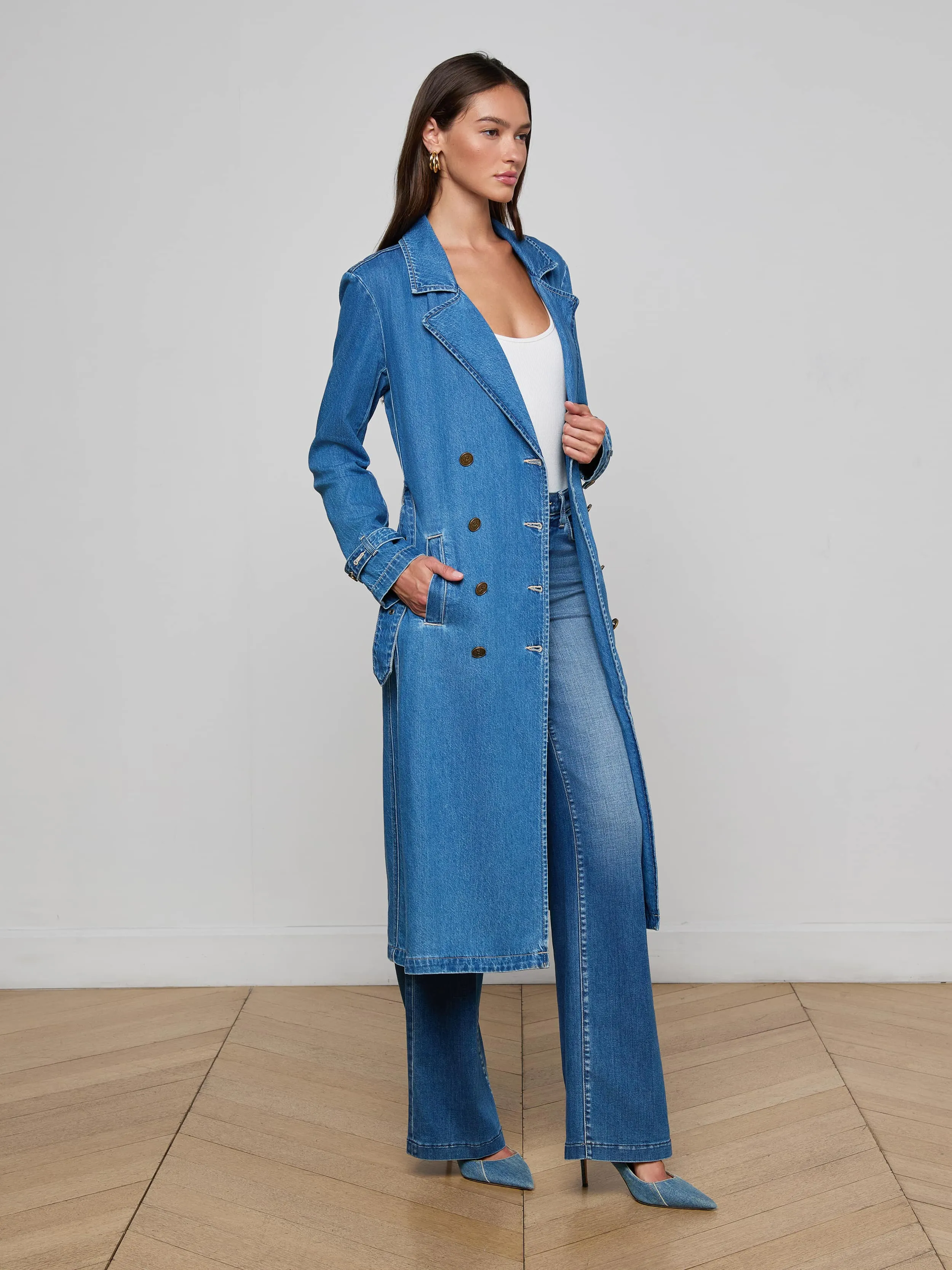 Bradley Trench Coat sold by L'AGENCE product image thumbnail 3