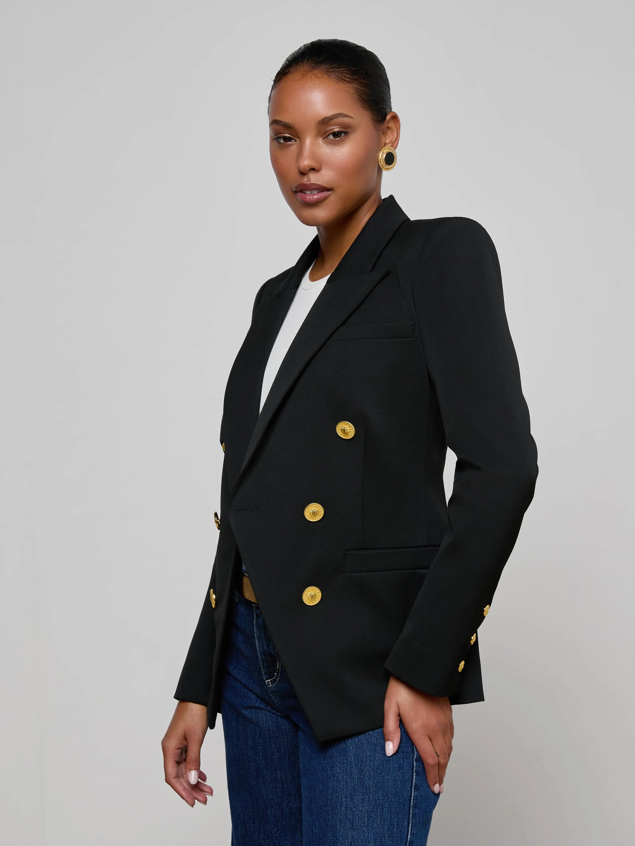 Kyomi Double-Breasted Blazer sold by L'AGENCE product image thumbnail 2